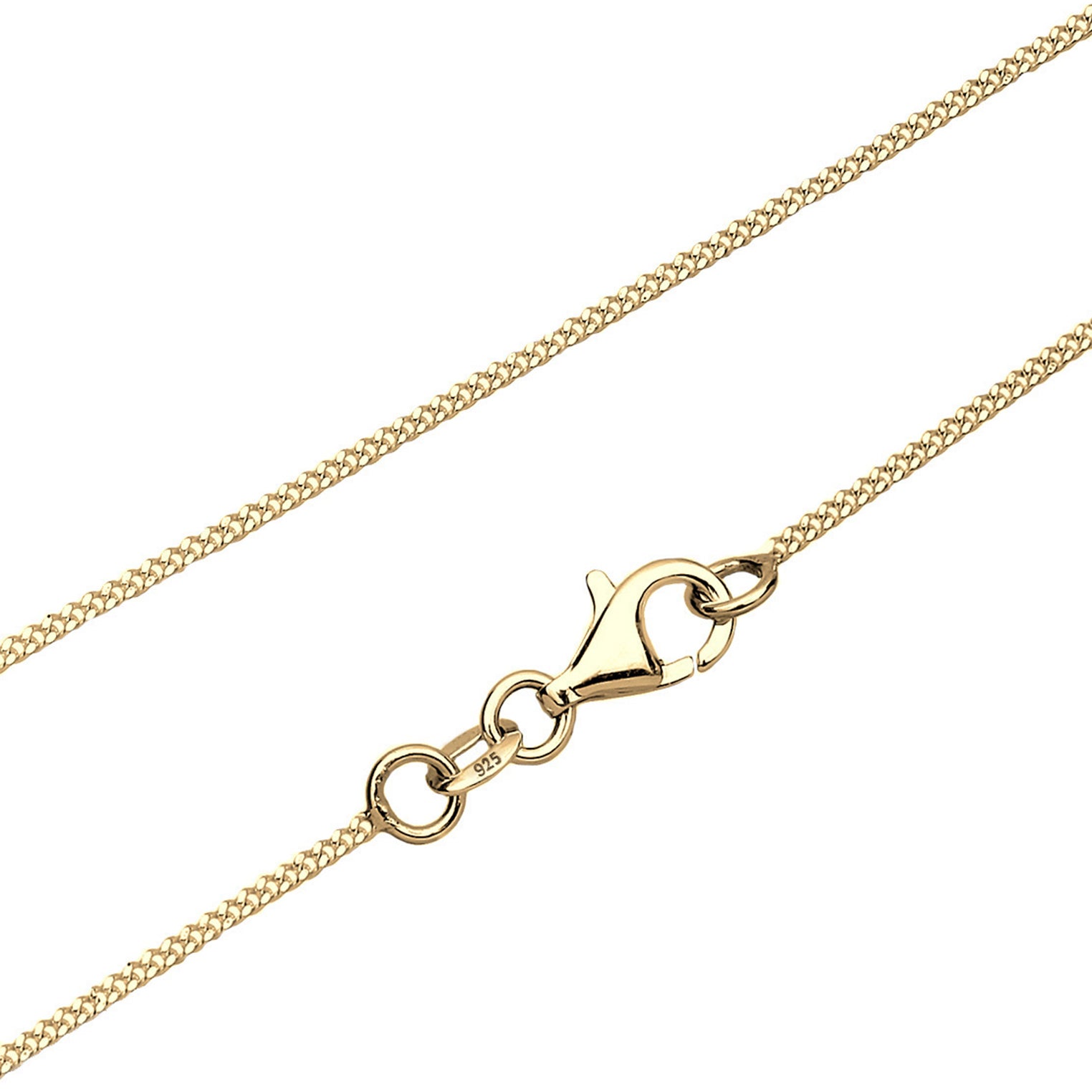 Gold - Elli | Halskette Kreuz | 925 Sterling Silber vergoldet