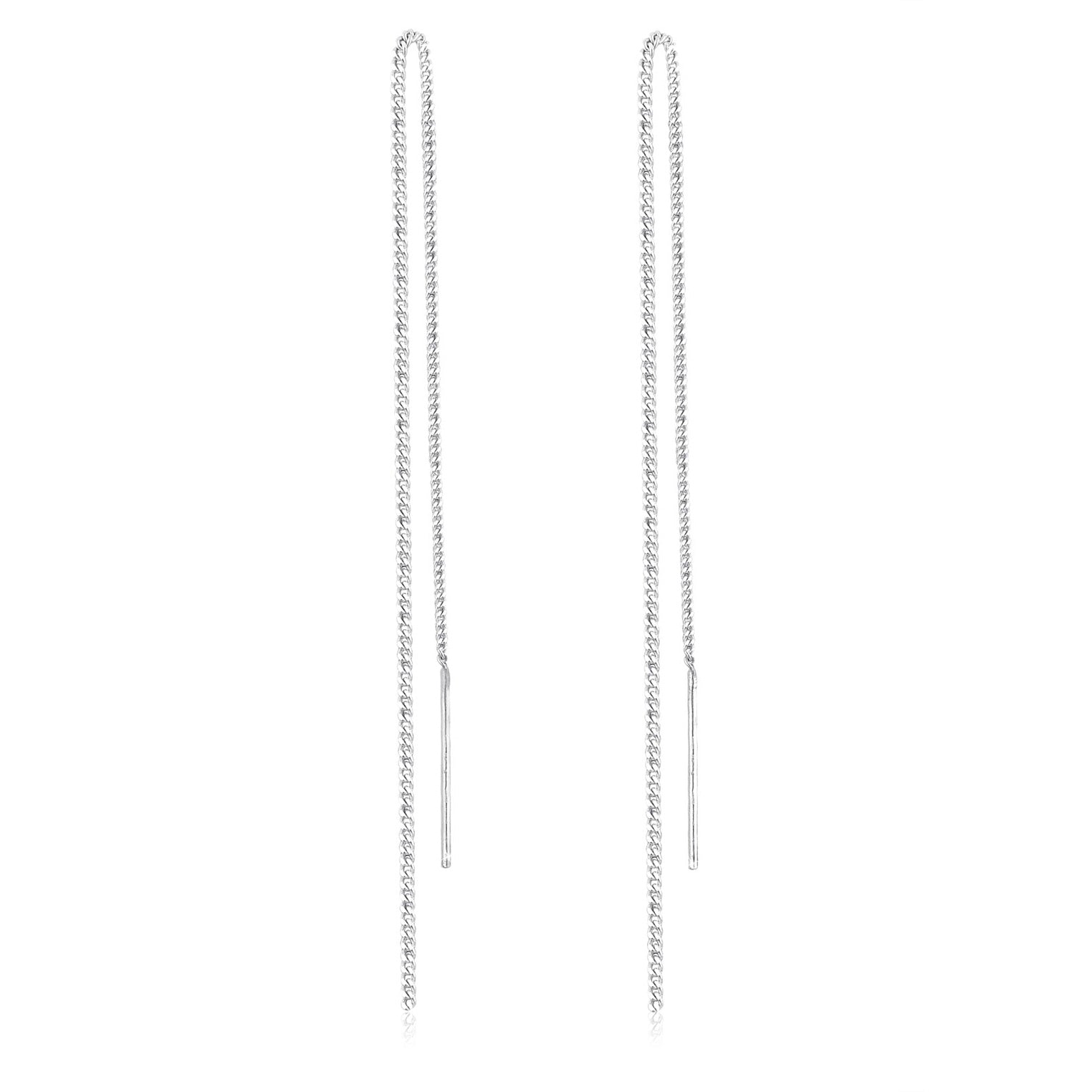 Silber - Elli | Durchzieh-Ohrhänger | 925er Sterling Silber
