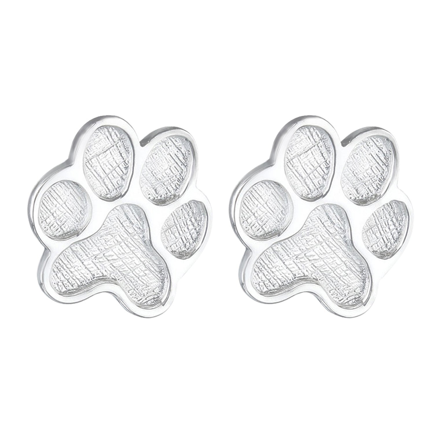 Silber - Elli | Ohrstecker Pfote | 925er Sterling Silber