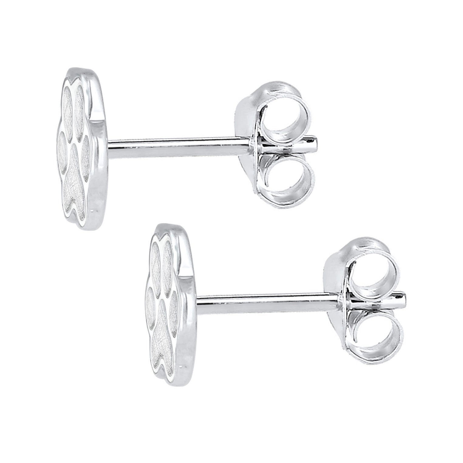 Silber - Elli | Ohrstecker Pfote | 925er Sterling Silber
