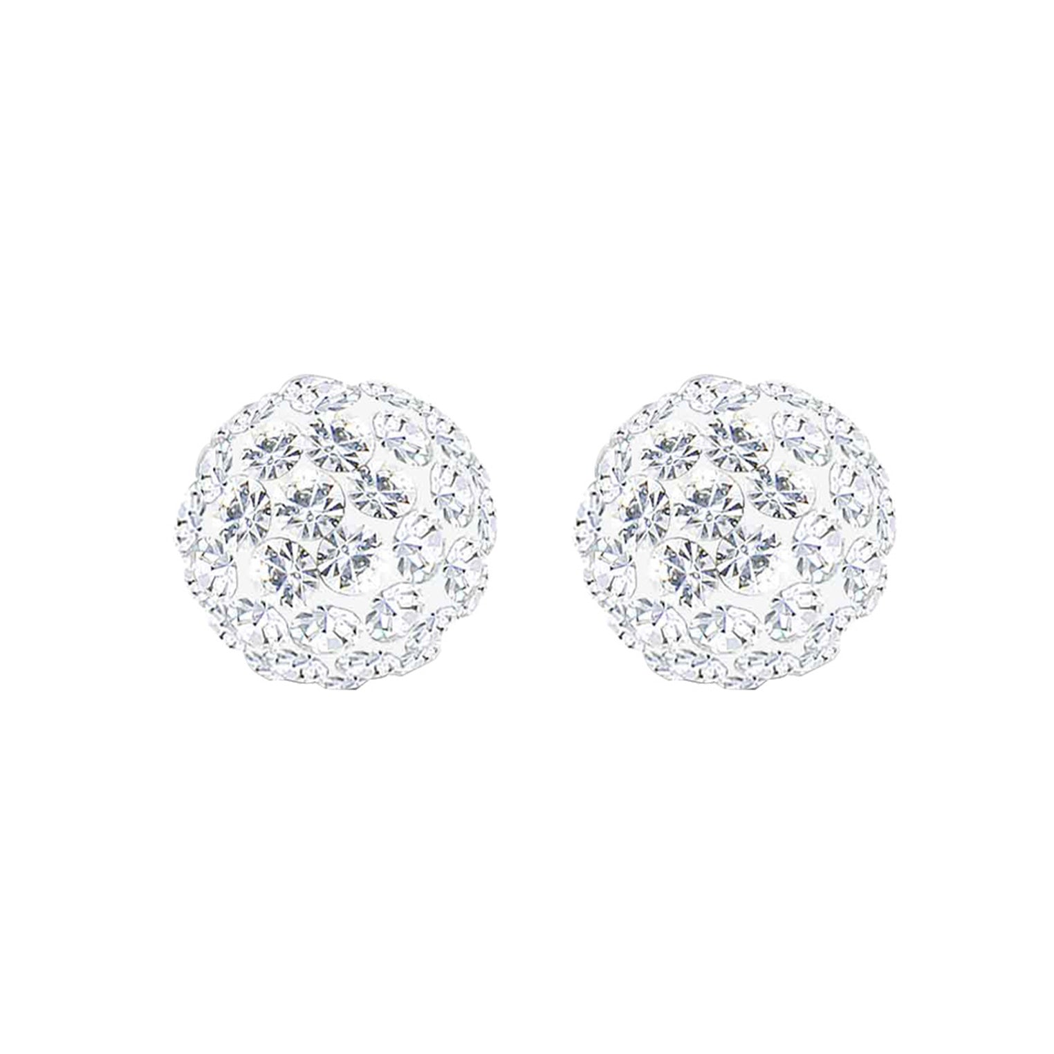 Weiß - Elli | Ohrstecker | Mit Kristallen von Swarovski® (Weiß) | 925er Sterling Silber