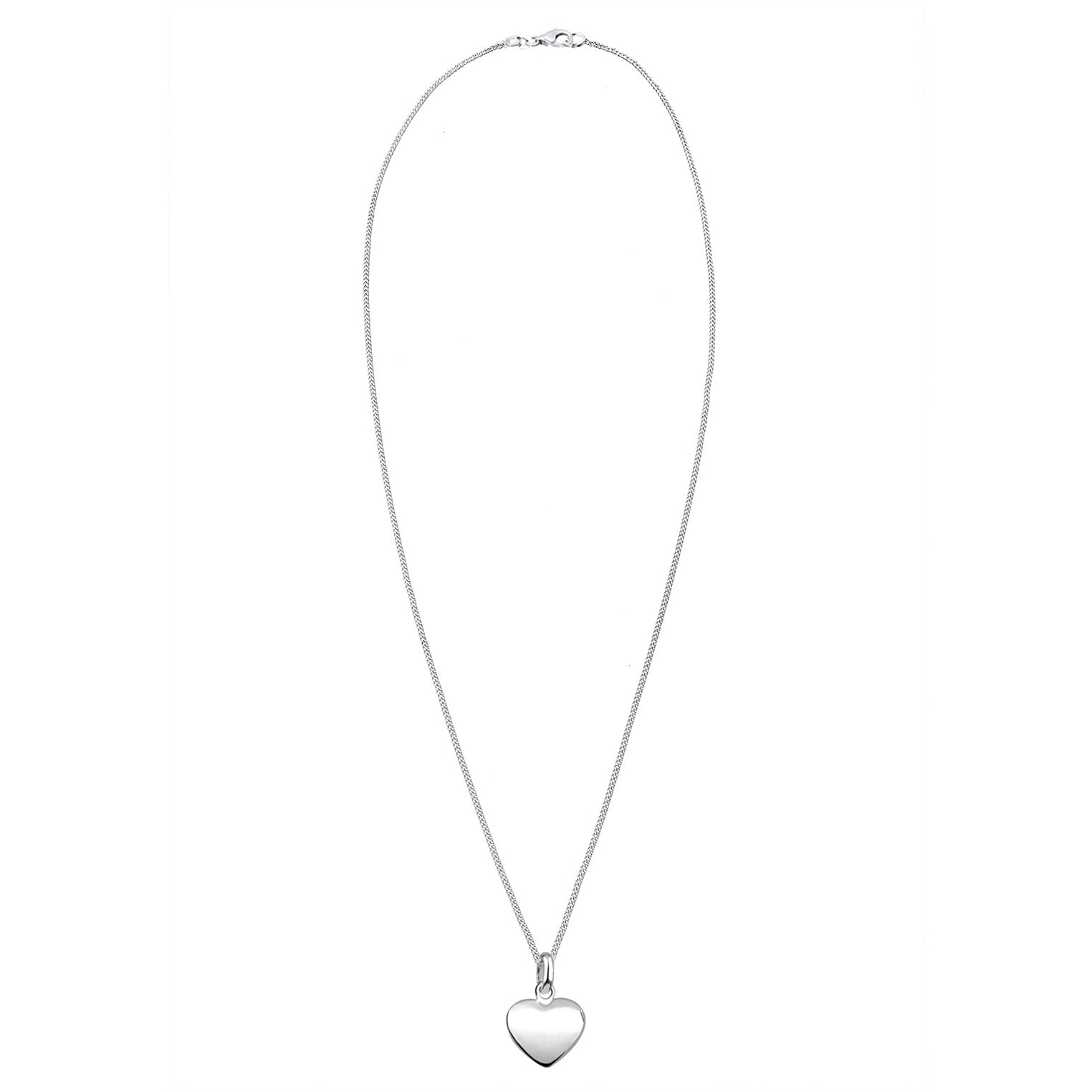 Silber - Elli | Halskette Herz Basic | 925er Sterling Silber