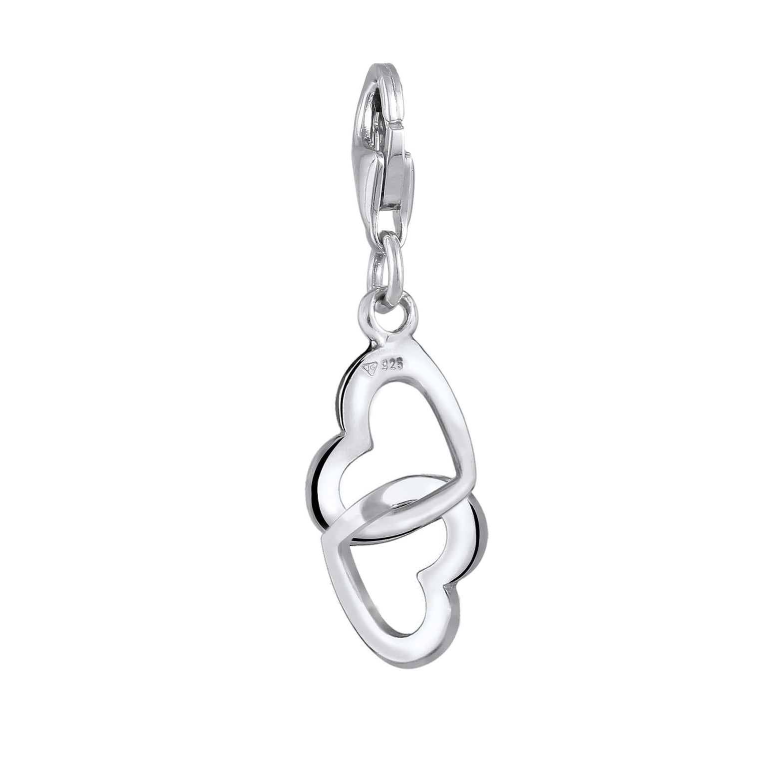 Silber - Elli | Charm Herz | 925er Sterling Silber