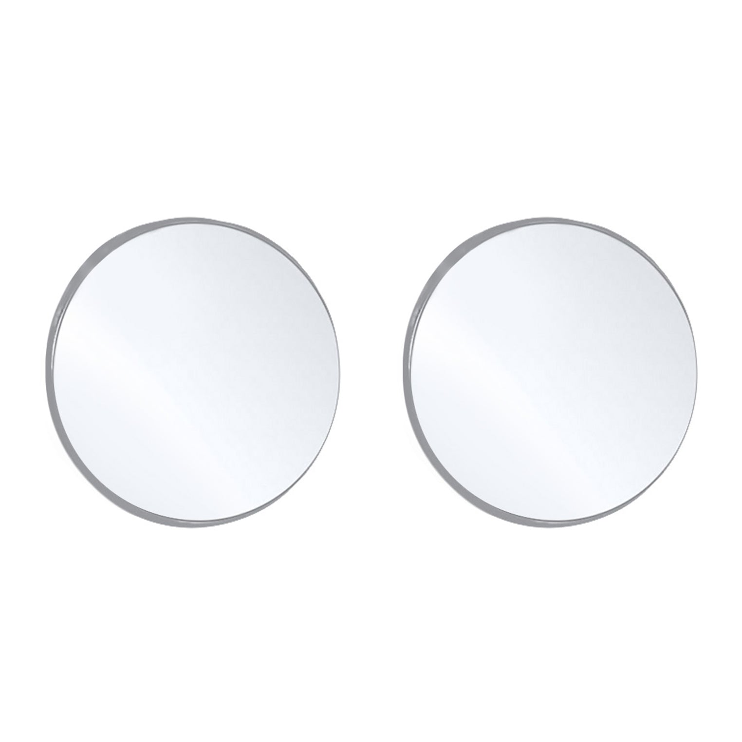 Silber - Elli | Ohrstecker Geo Plättchen | 925er Sterling Silber