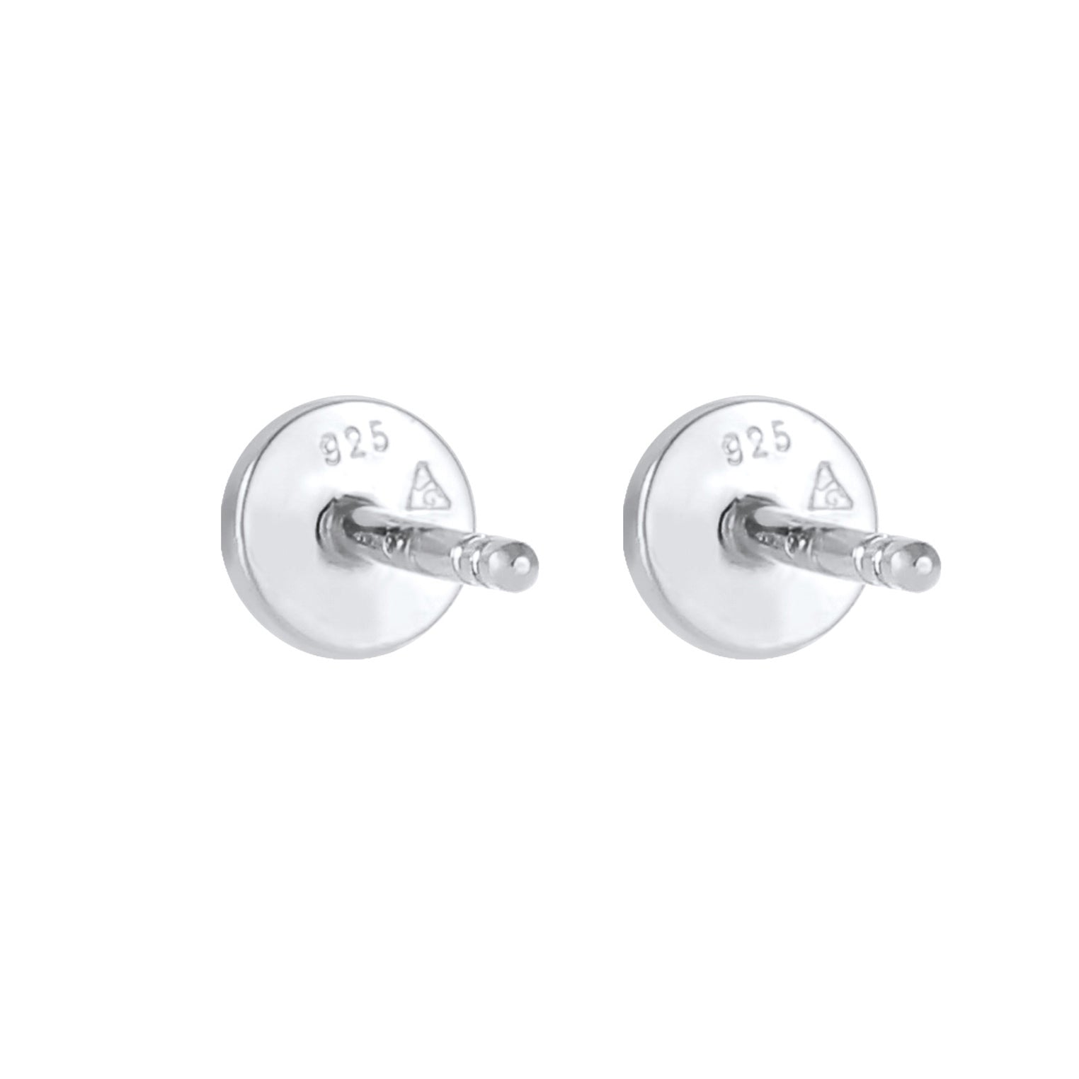 Silber - Elli | Ohrstecker Geo Plättchen | 925er Sterling Silber