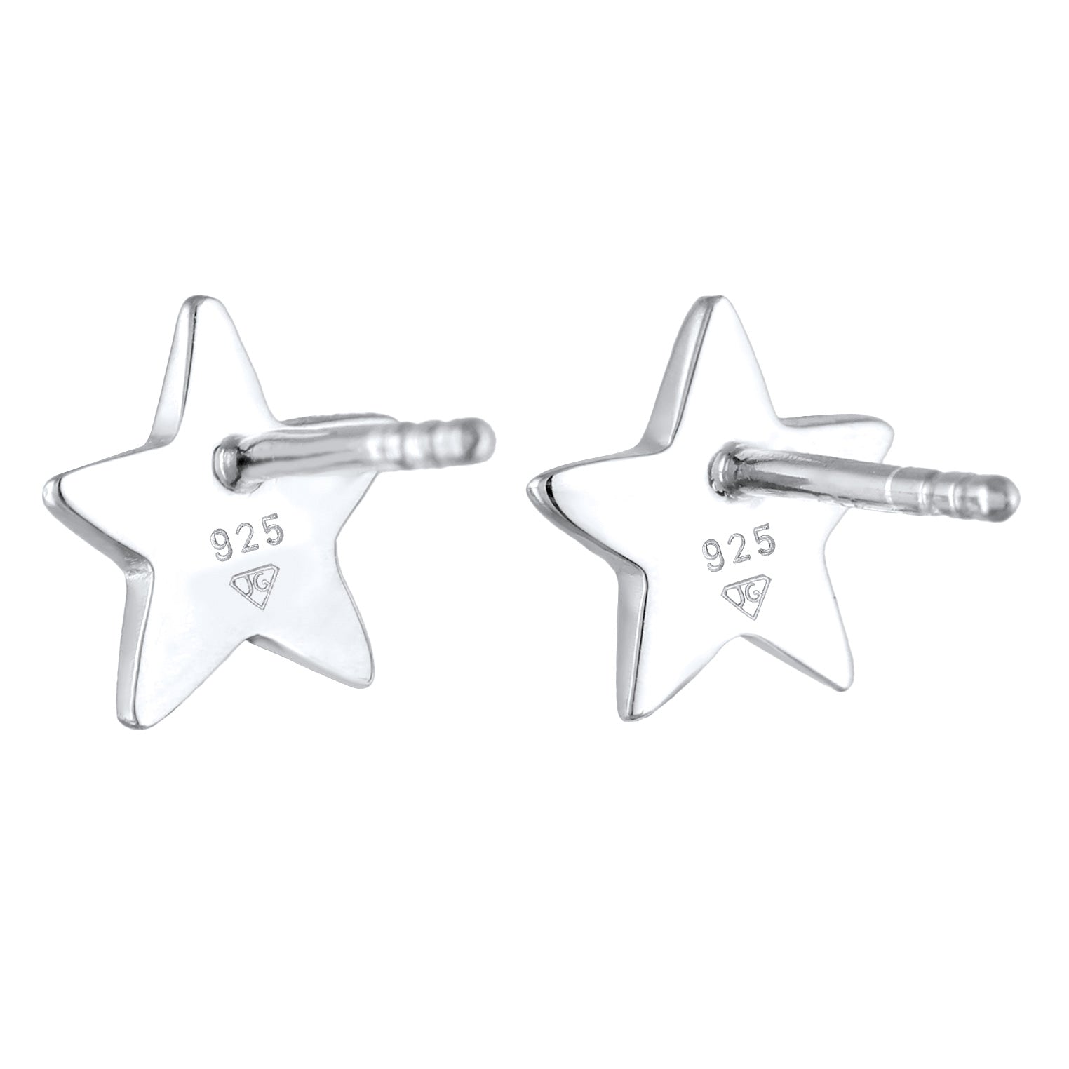 Silber - Elli | Ohrstecker Stern | 925er Sterling Silber