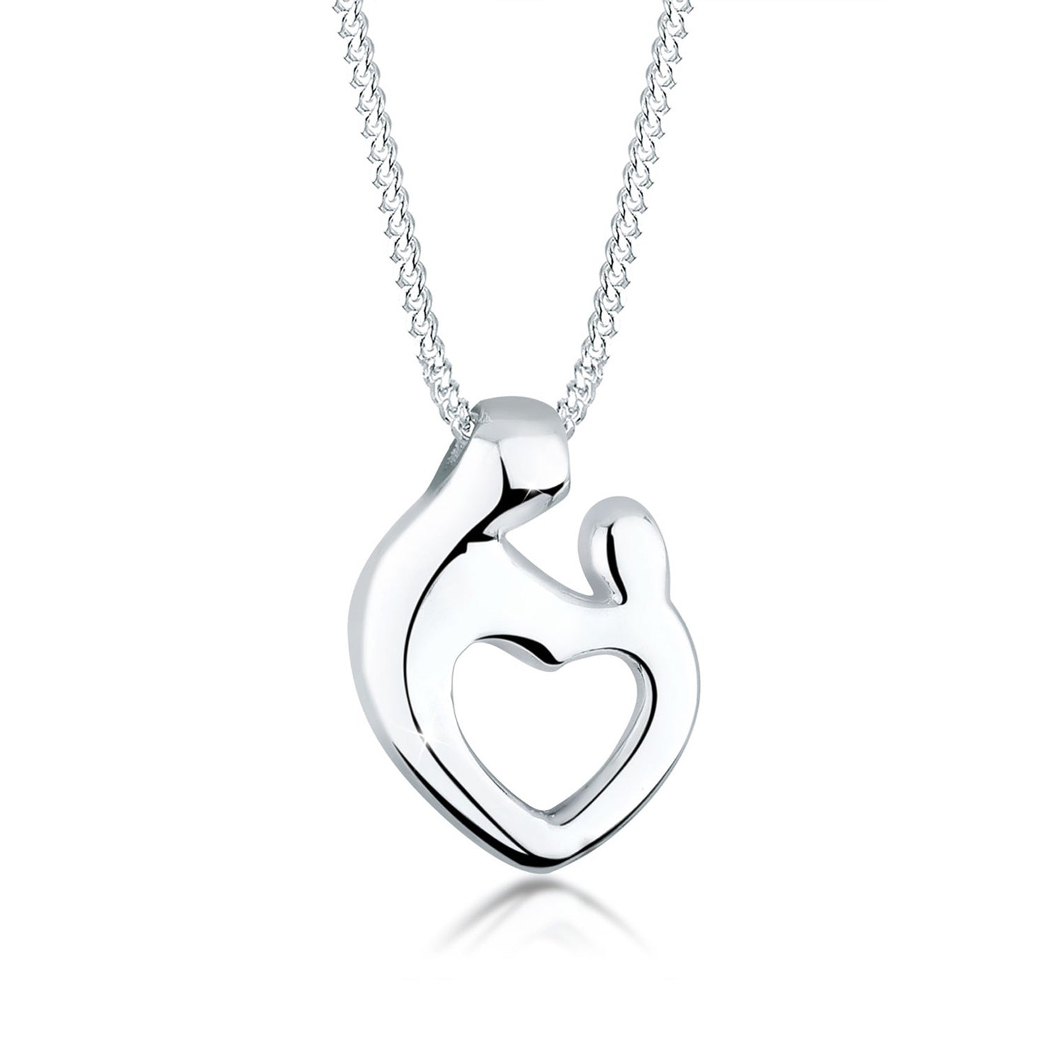Silber - Elli | Halskette Mutter & Kind | 925er Sterling Silber