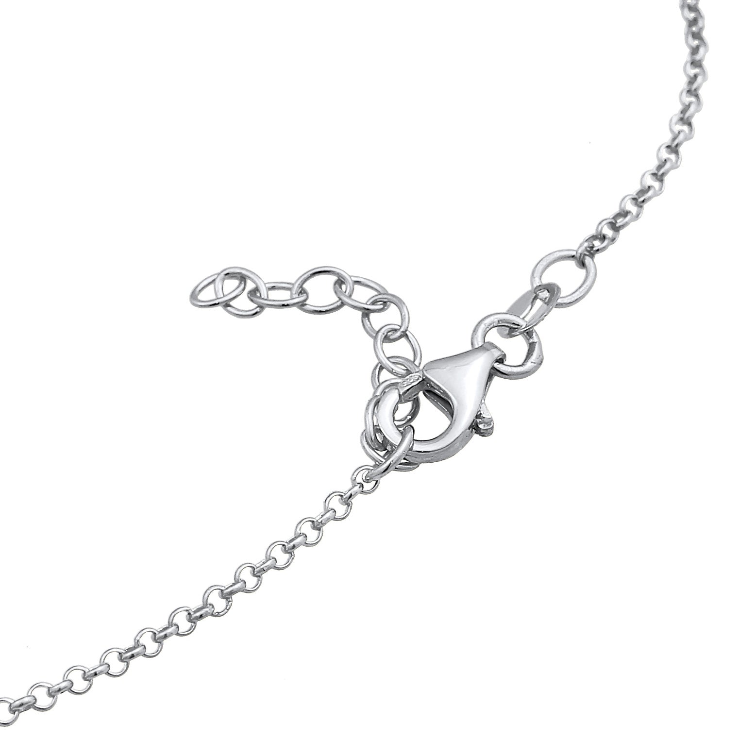 Silber - Elli | Fußkettchen Herz | 925er Sterling Silber