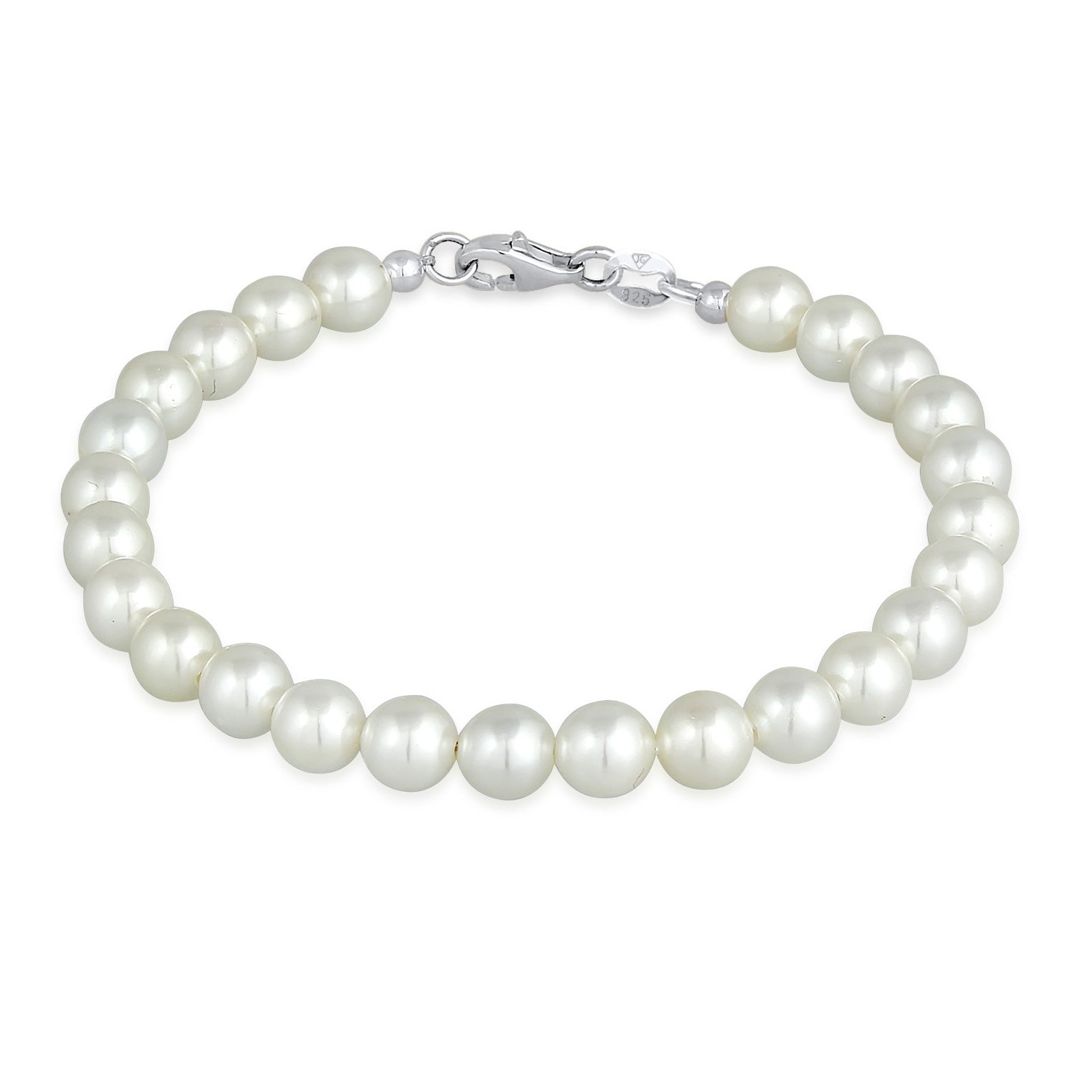 Weiß - Elli | Armband | Perle | 925er Sterling Silber