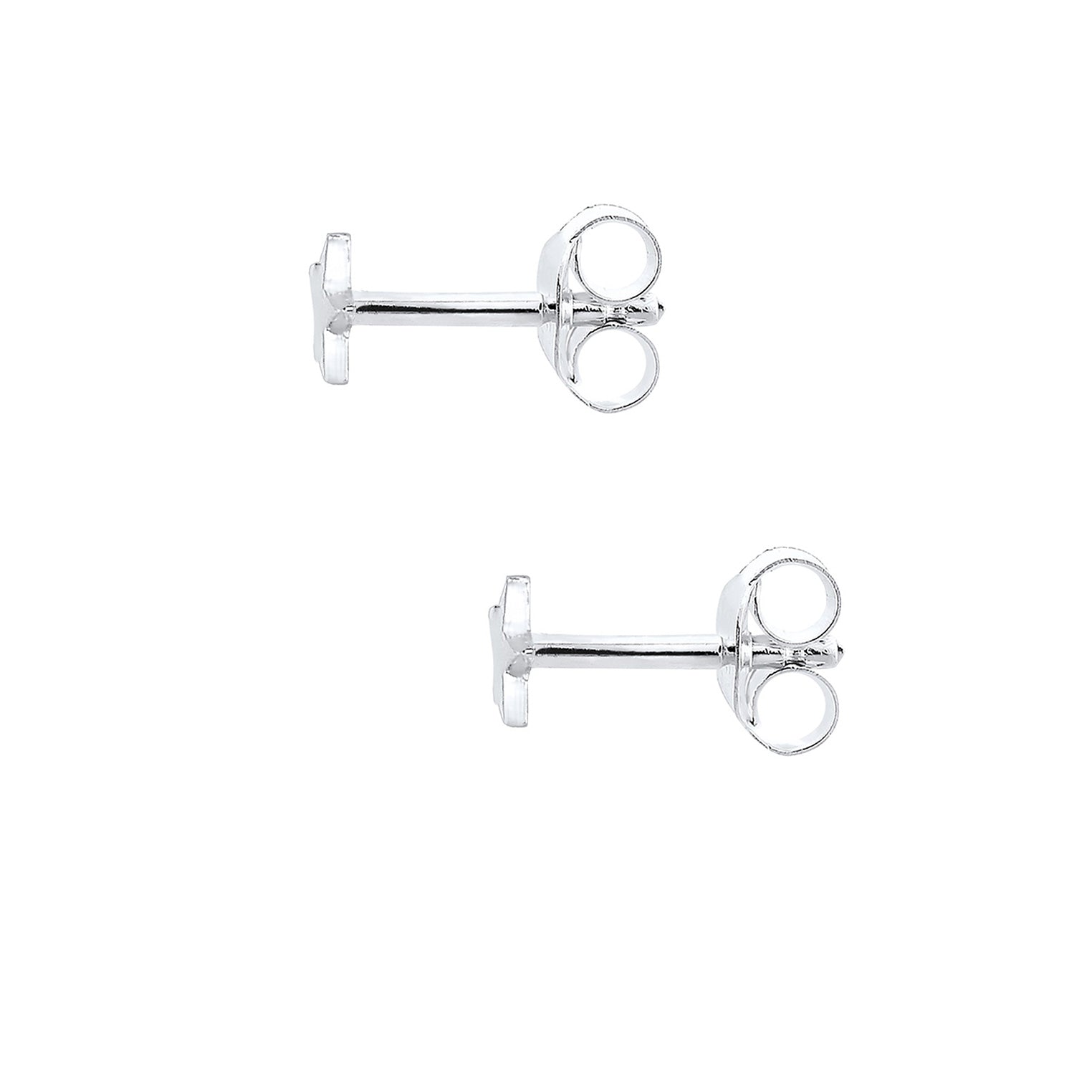 Silber - Elli | Ohrring Stern | 925er Sterling Silber
