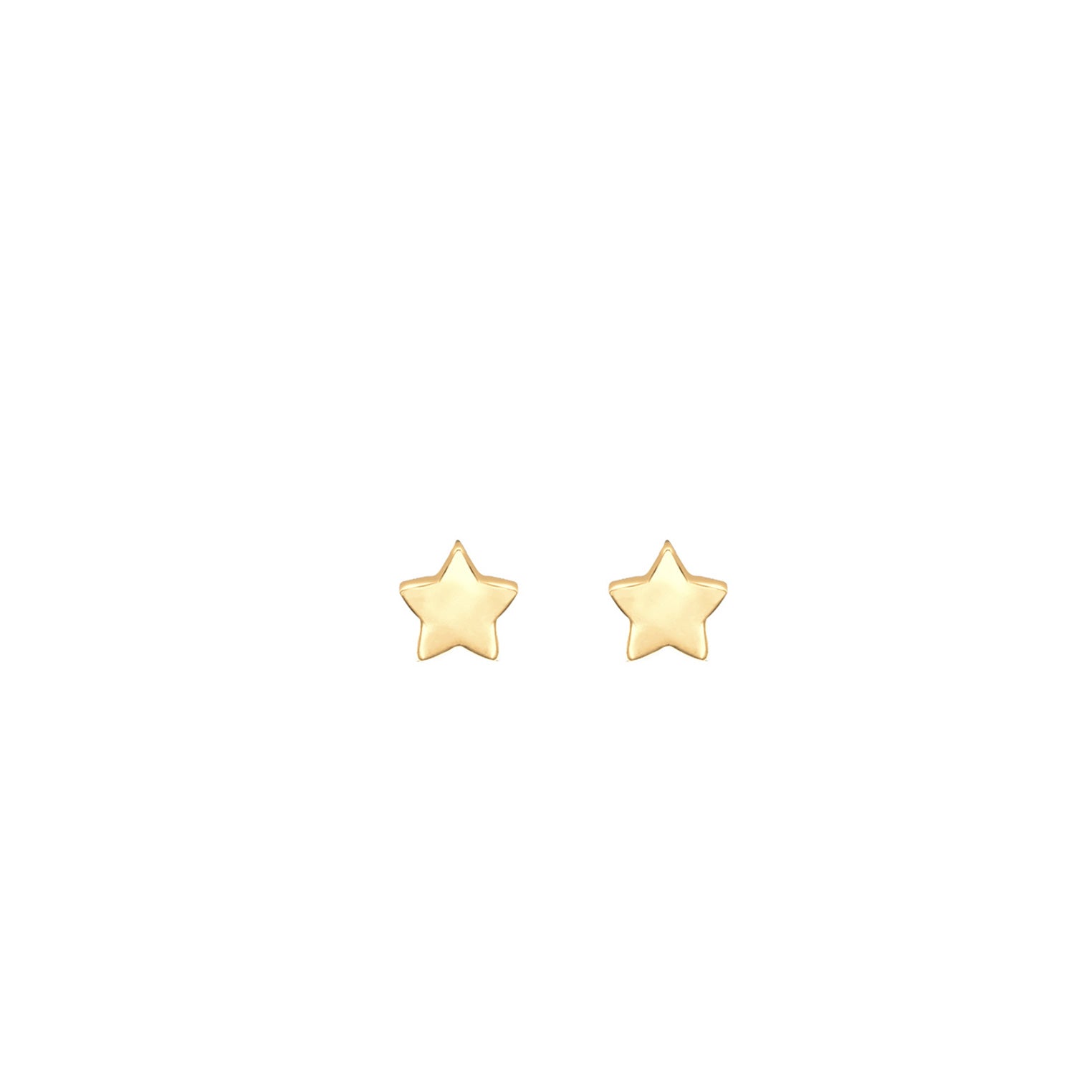 Gold - Elli | Ohrring Stern | 925 Sterling Silber vergoldet