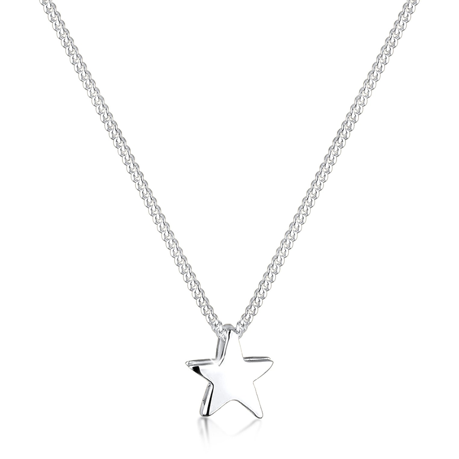 Silber - Elli | Halskette Stern Astro | 925er Sterling Silber
