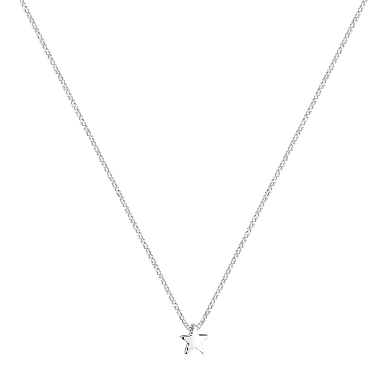 Silber - Elli | Halskette Stern Astro | 925er Sterling Silber