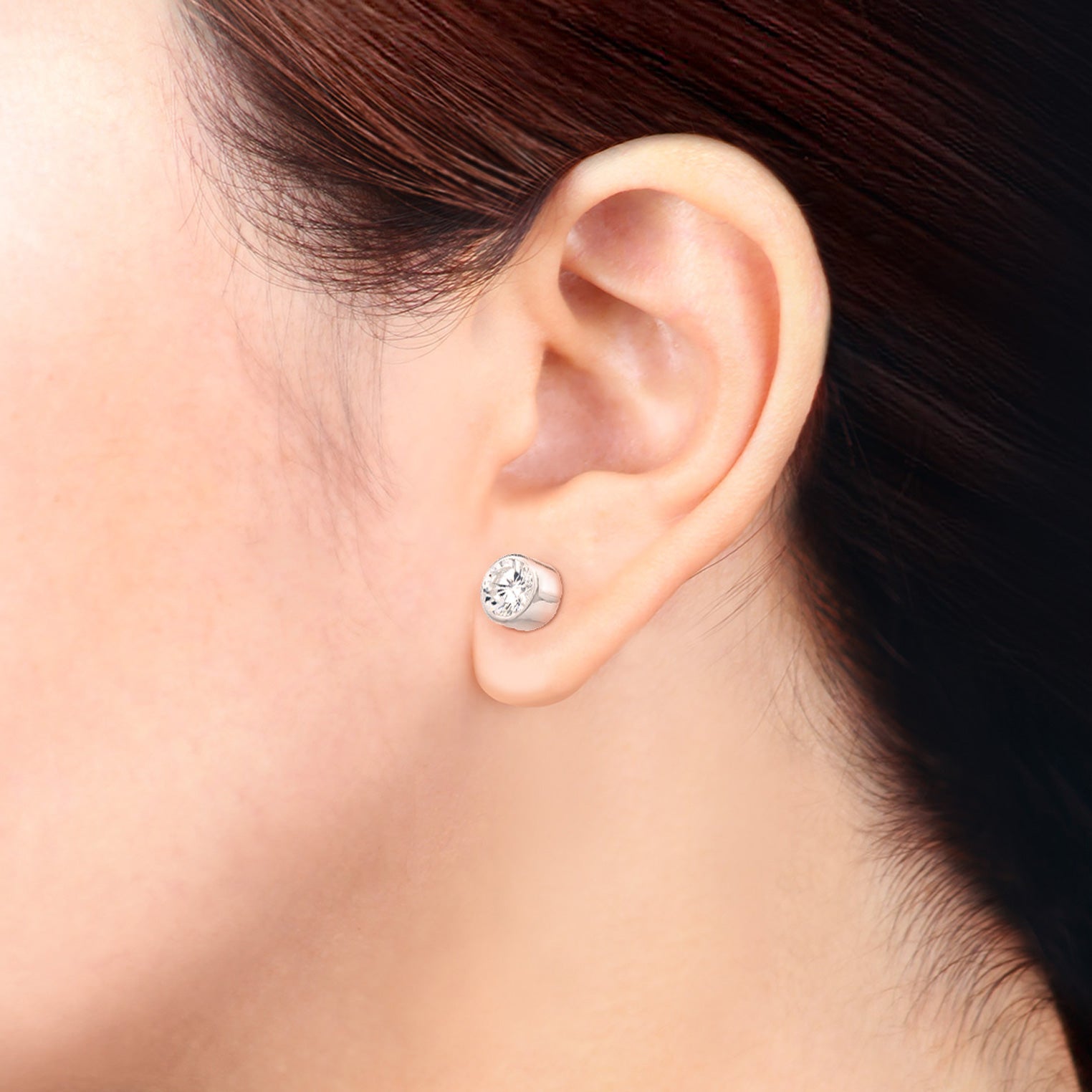 Weiß - Elli | Ohrringset Kugel | Zirkonia ( Weiß ) | 925er Sterling Silber