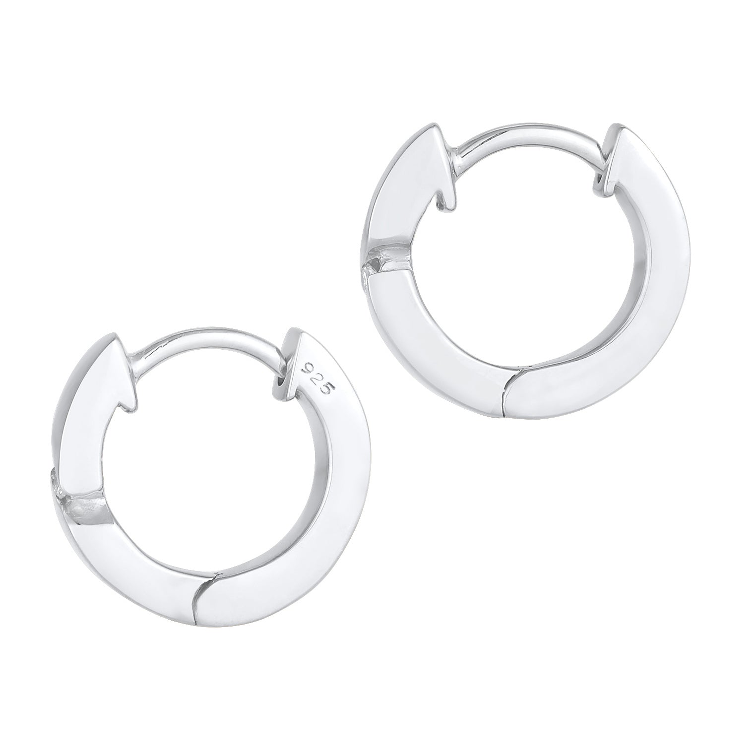 Weiß - Elli DIAMONDS | Creole | Diamant ( Weiß, 0,03 ct ) | 925er Sterling Silber
