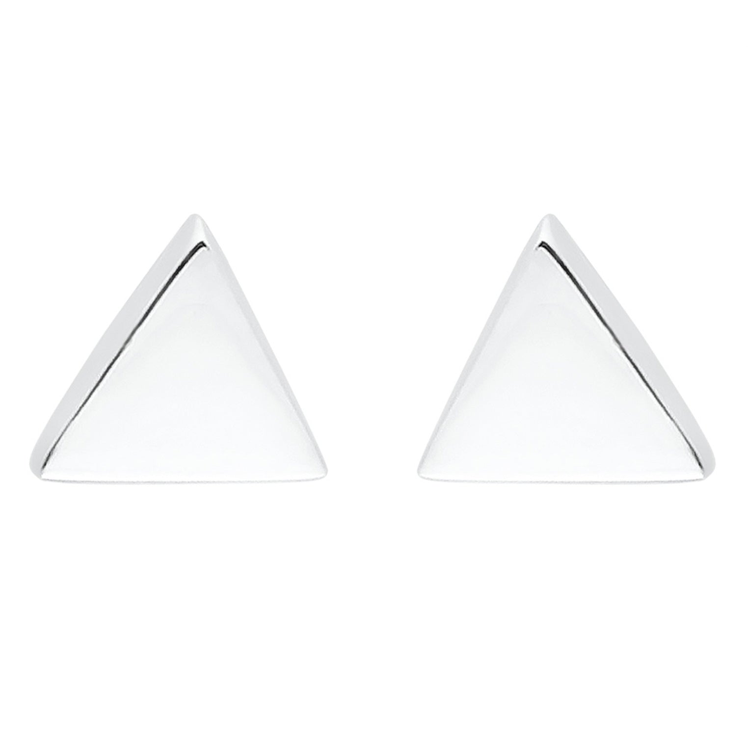 Silber - Elli | Ohrstecker Dreieck | 925er Sterling Silber