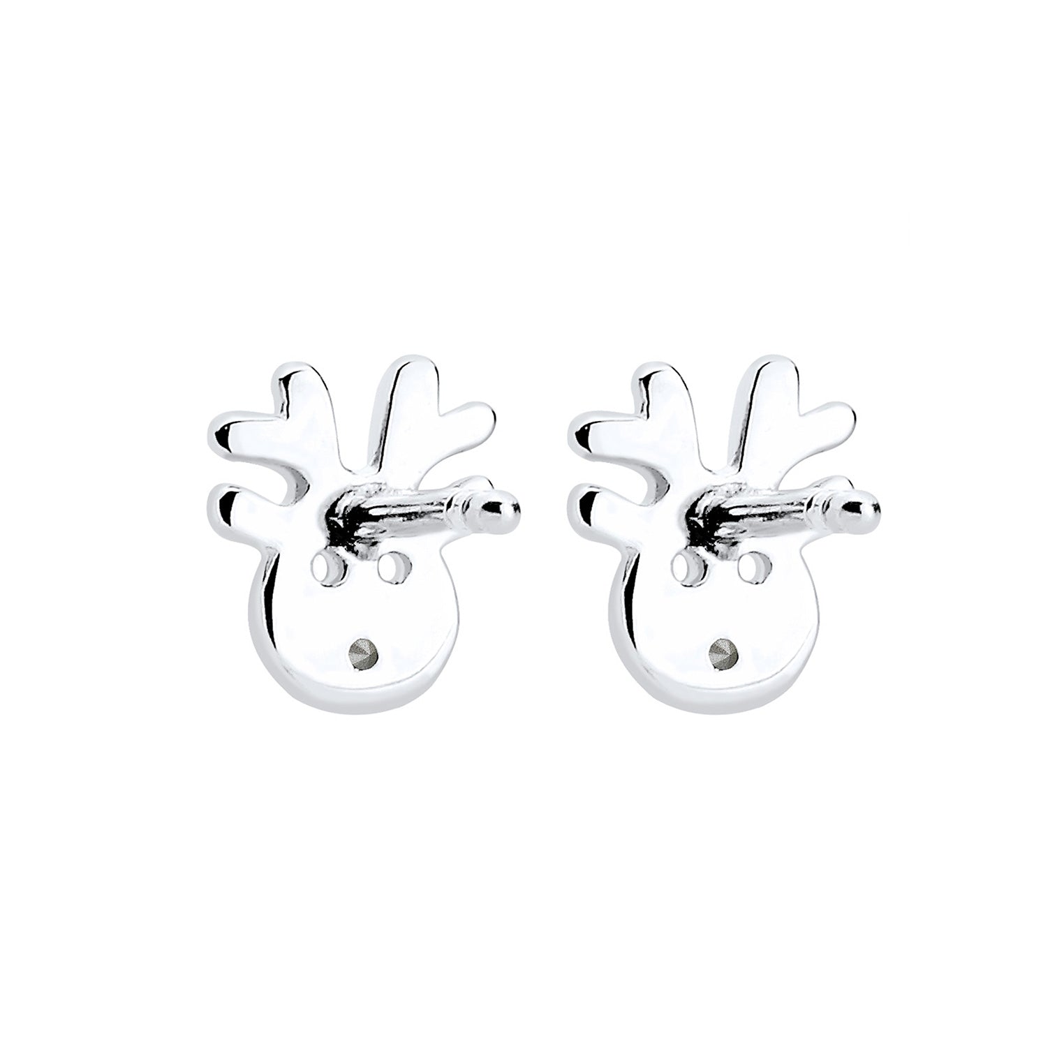 Rot - Elli | Ohrstecker Hirsch | Kristall ( Rot ) | 925er Sterling Silber