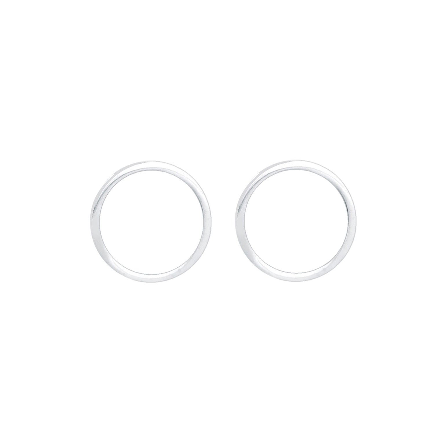 Weiß - Elli | Ohrstecker Geo | 925er Sterling Silber