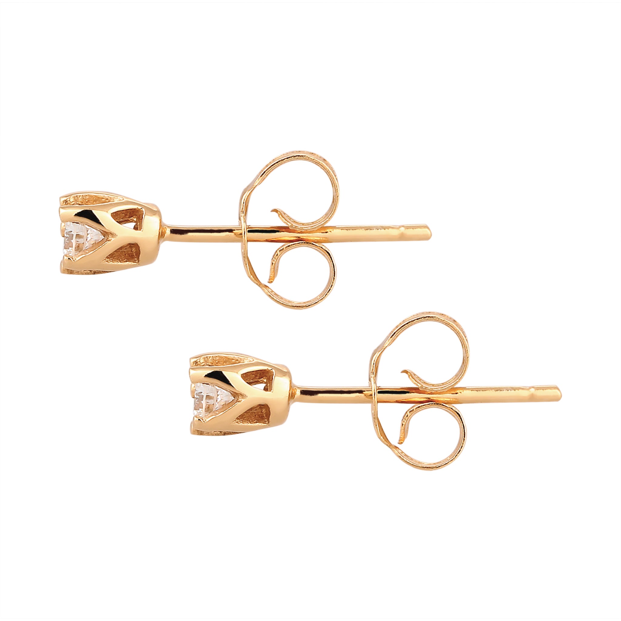 Gold - Elli DIAMONDS | Ohrstecker | Diamant ( Weiß, 0,12 ct ) | 585 Gelbgold