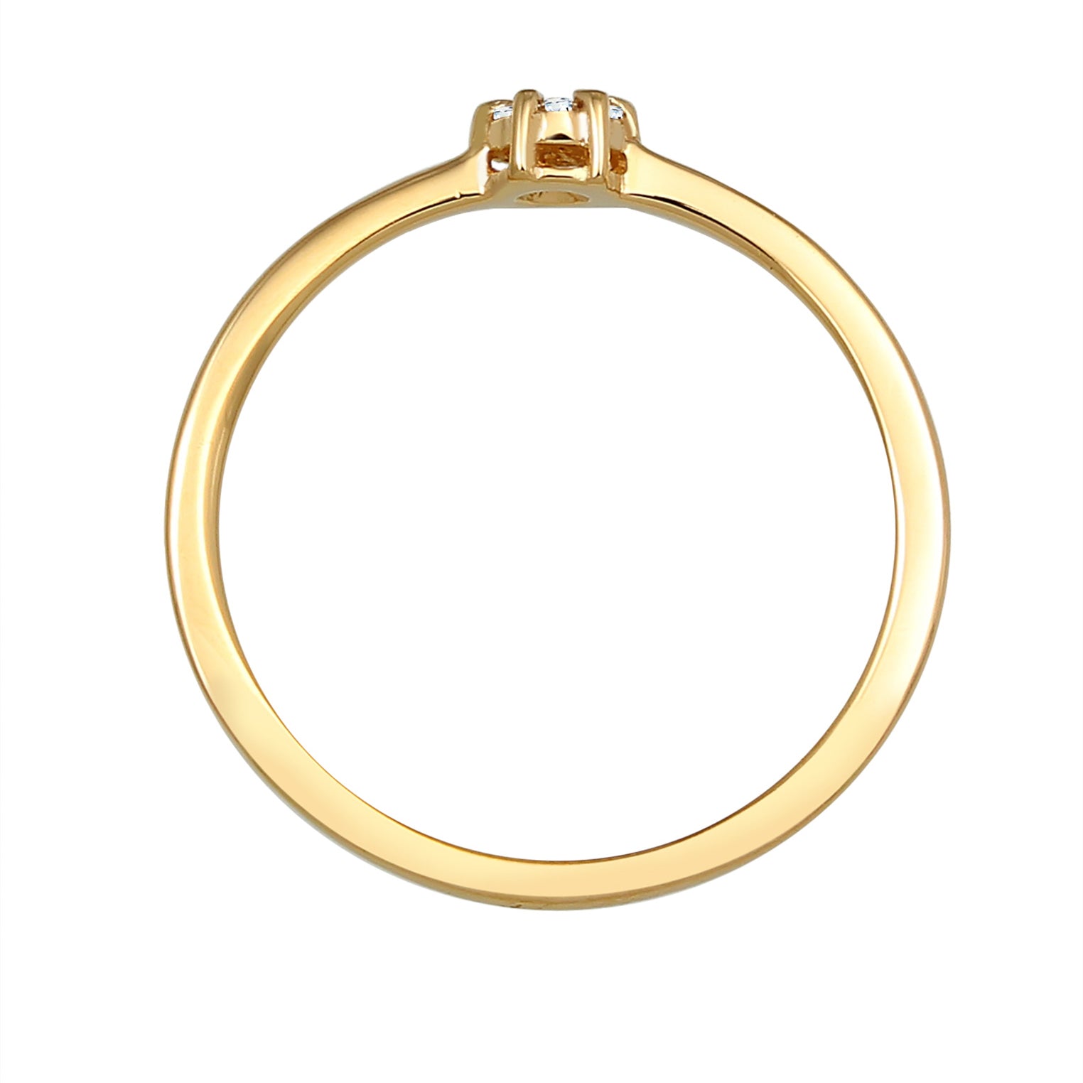 Gold - Elli DIAMONDS | Verlobungsring | Diamant ( Weiß, 0,045 ct ) | 585 Gelbgold
