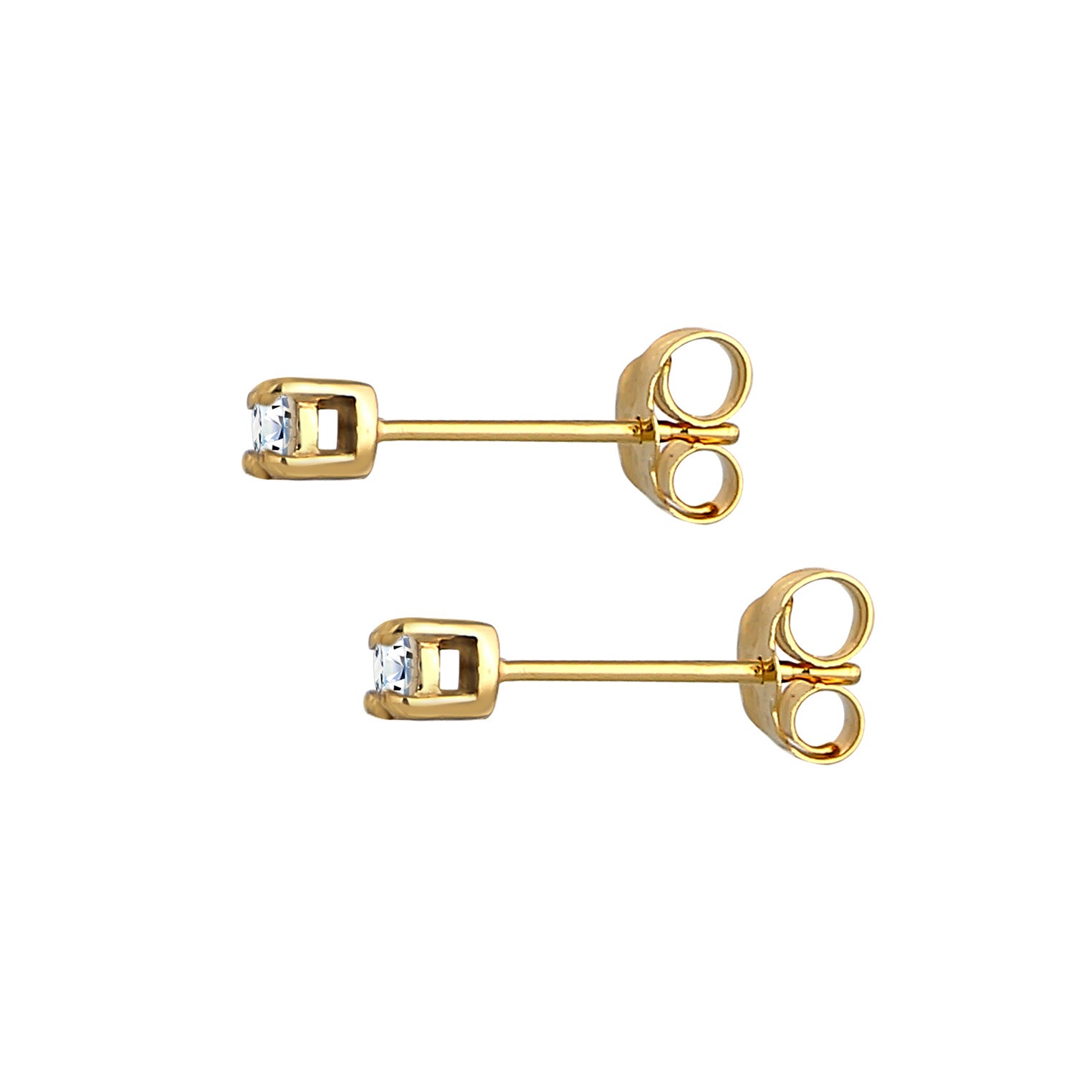 Gold - Elli DIAMONDS | Ohrstecker | Diamant ( Weiß, 0,22 ct ) | 585 Gelbgold