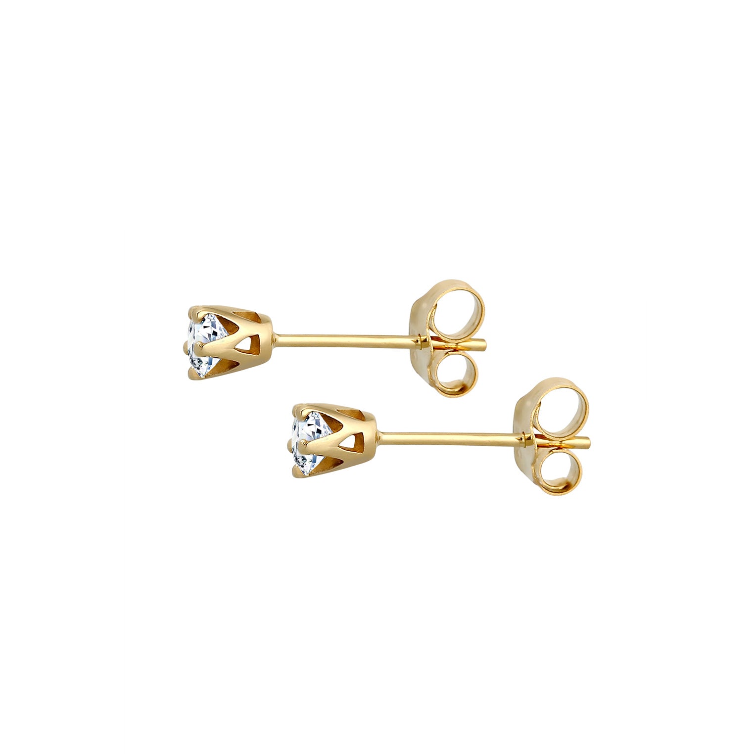Weiß - Elli DIAMONDS | Ohrstecker | Diamant ( Weiß, 0,22 ct ) | 585 Gelbgold