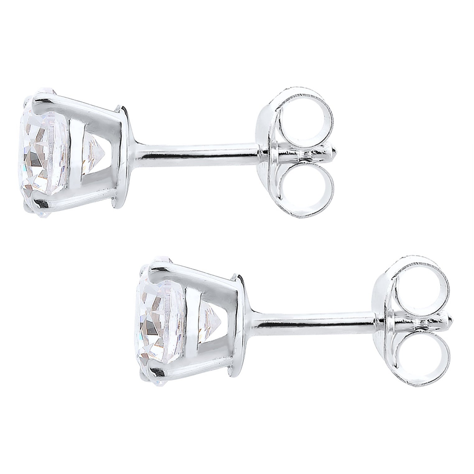Weiß - Elli | Ohrstecker | Kristall ( Weiß ) | 925er Sterling Silber