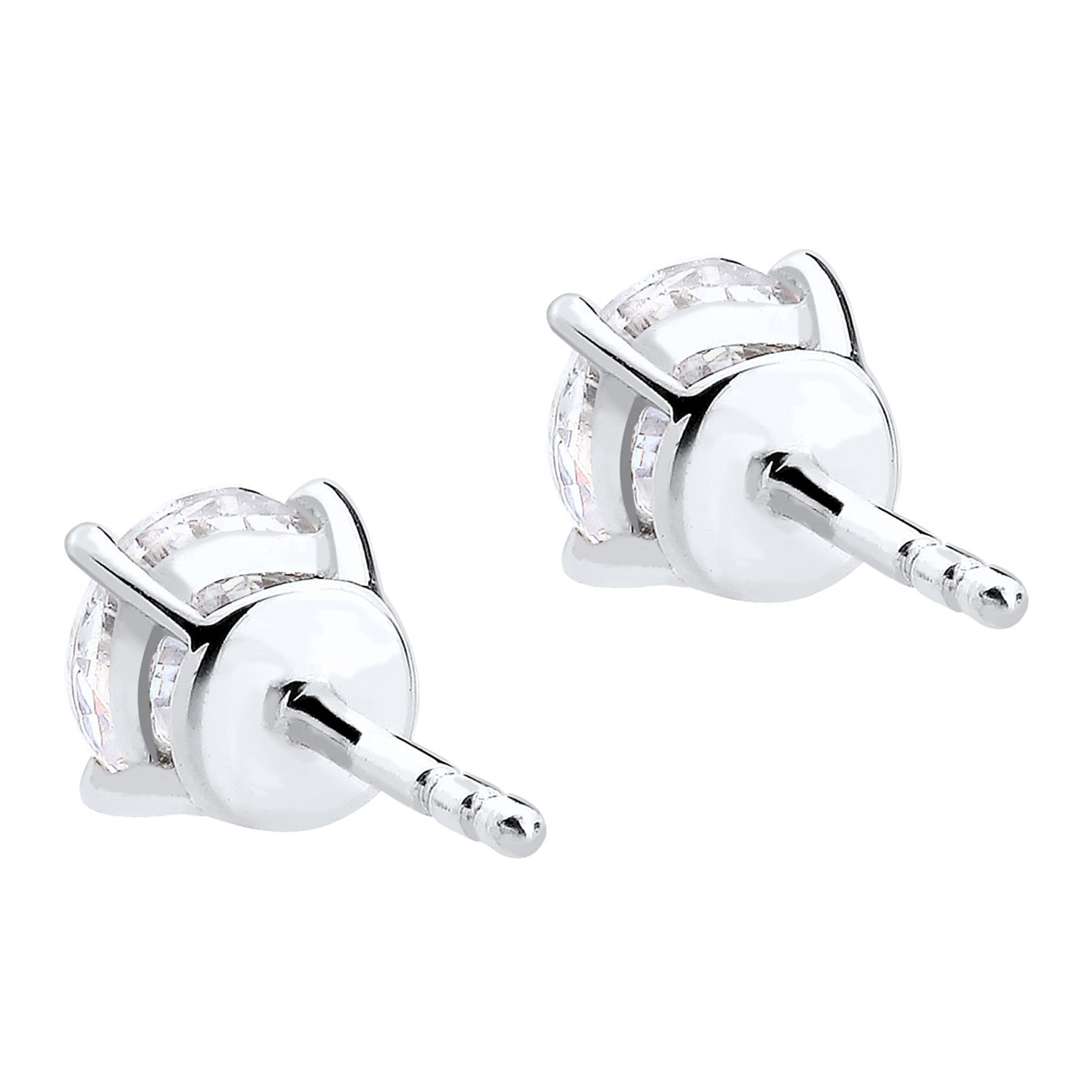 Weiß - Elli | Ohrstecker | Kristall ( Weiß ) | 925er Sterling Silber