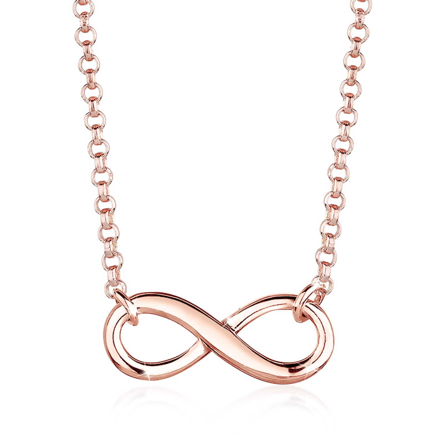 Roségold - Elli | Halskette Infinity | 925 Sterling Silber Rosegold