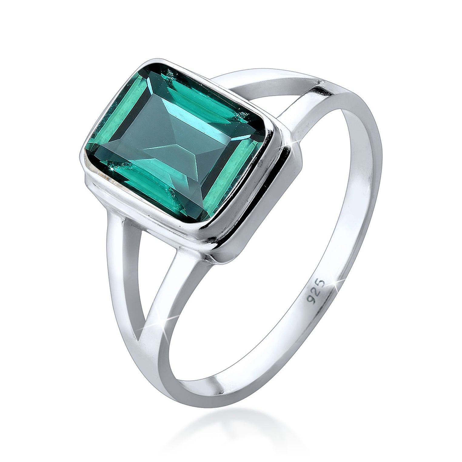 Silber - Elli | Ring | Quarz ( Grün ) | 925er Sterling Silber