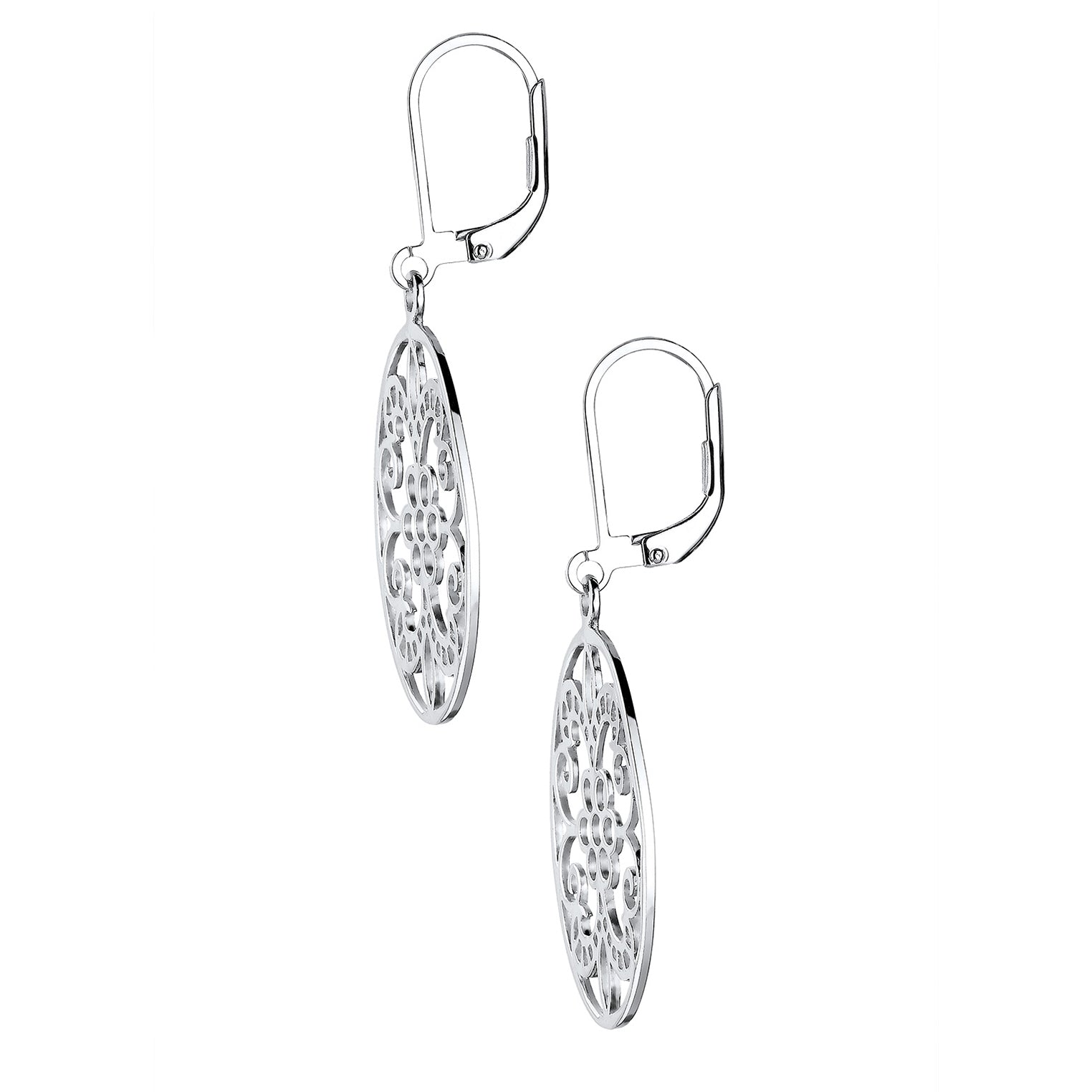 Silber - Elli | Ohrhänger Ornament | 925er Sterling Silber