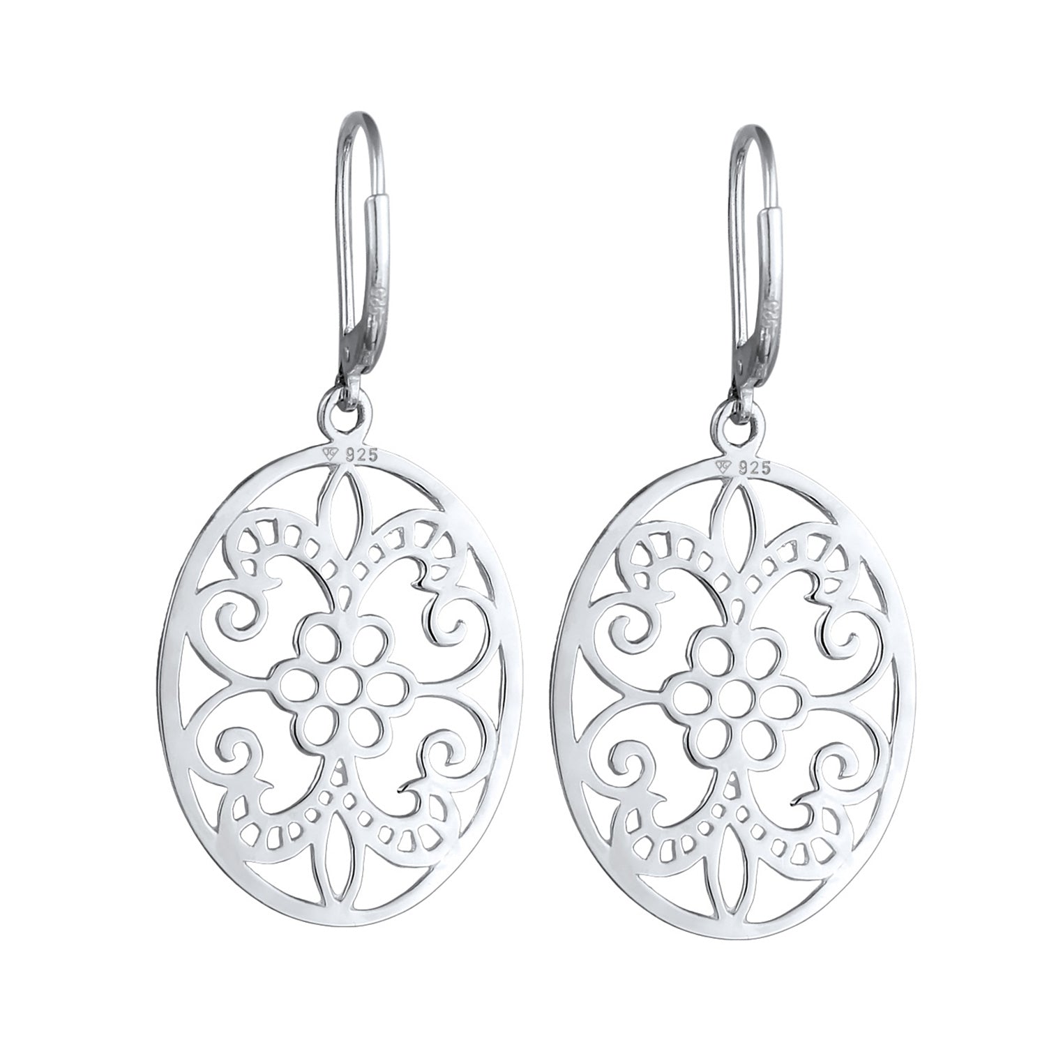 Silber - Elli | Ohrhänger Ornament | 925er Sterling Silber