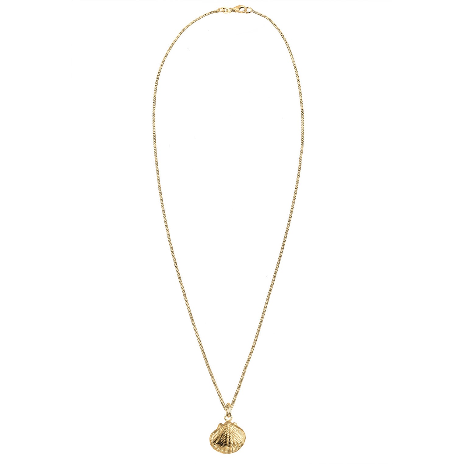 Gold - Elli | Halskette Muschel | 925 Sterling Silber vergoldet