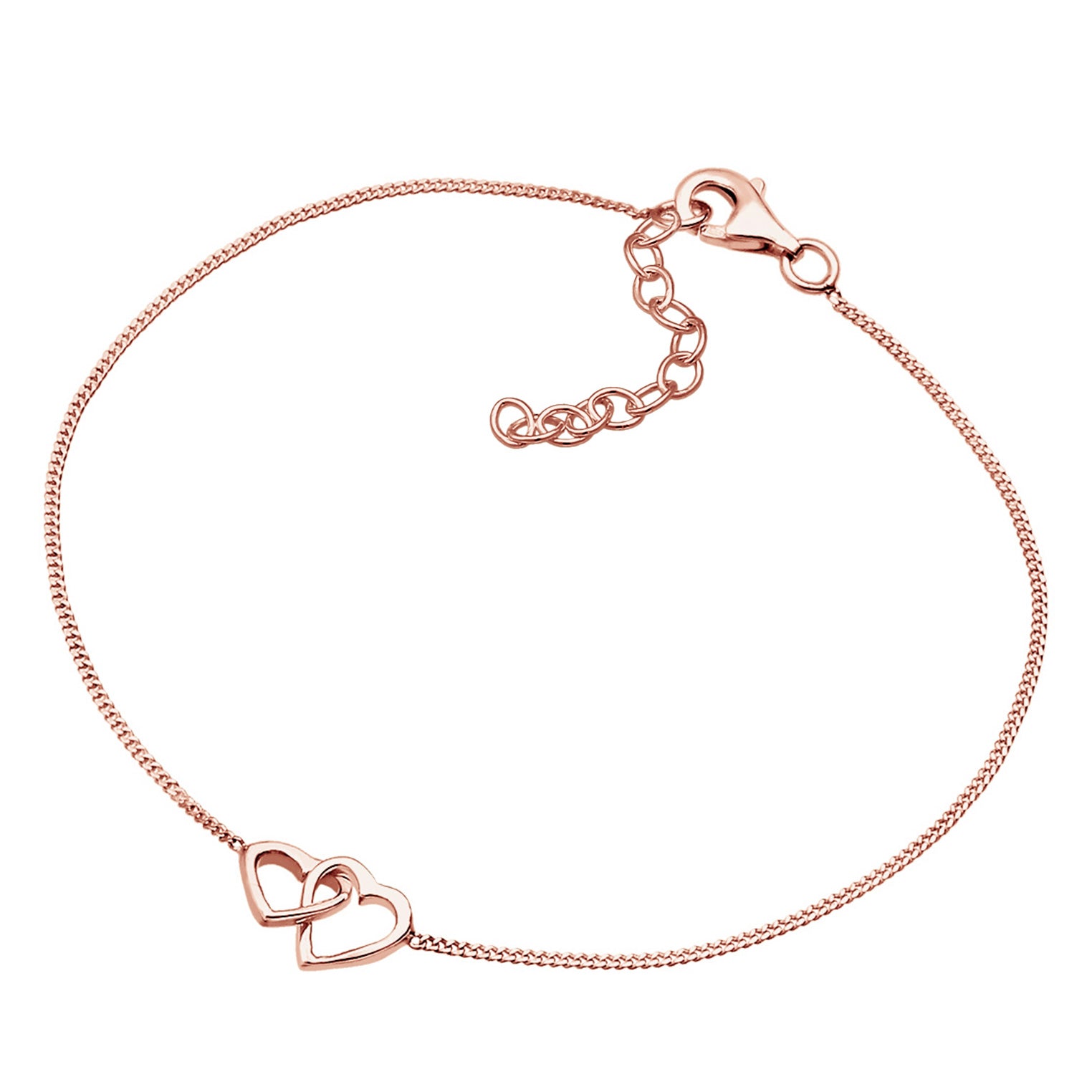 Roségold - Elli | Armband Herz | 925 Sterling Silber Rosegold