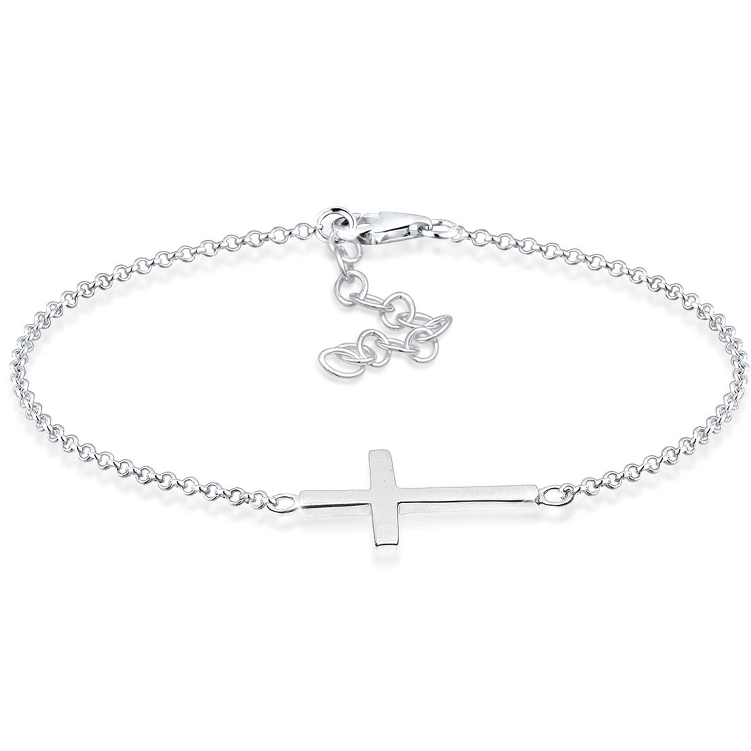 Silber - Elli | Armband Kreuz | 925er Sterling Silber