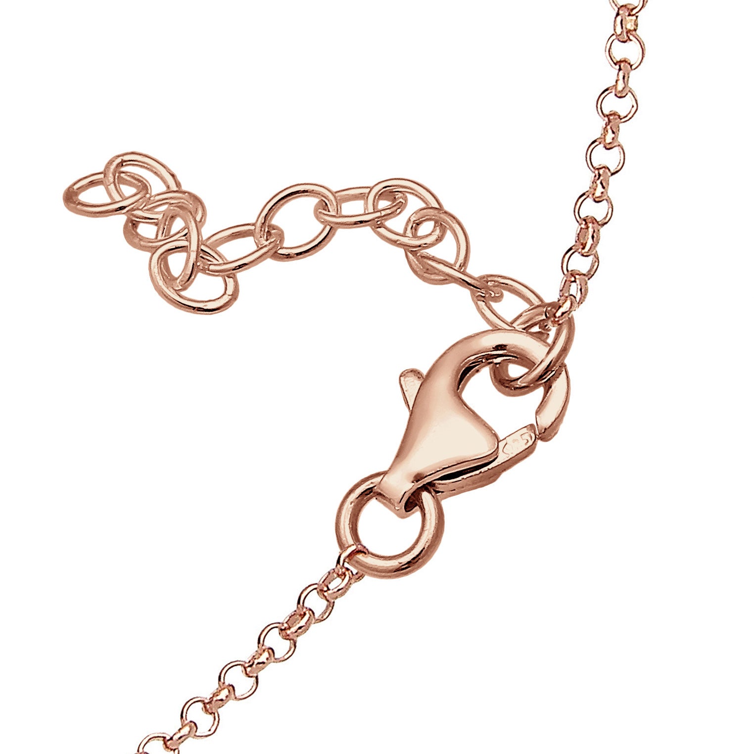 Roségold - Elli | Armband Kreuz | 925 Sterling Silber Rosegold