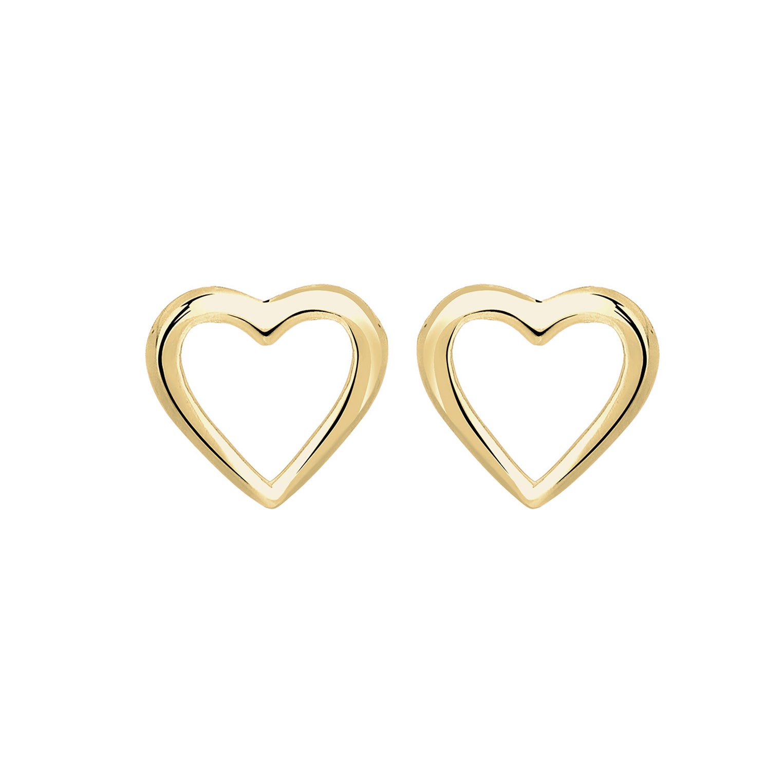 Gold - Elli PREMIUM | Ohrring Herz | 375 Gelbgold
