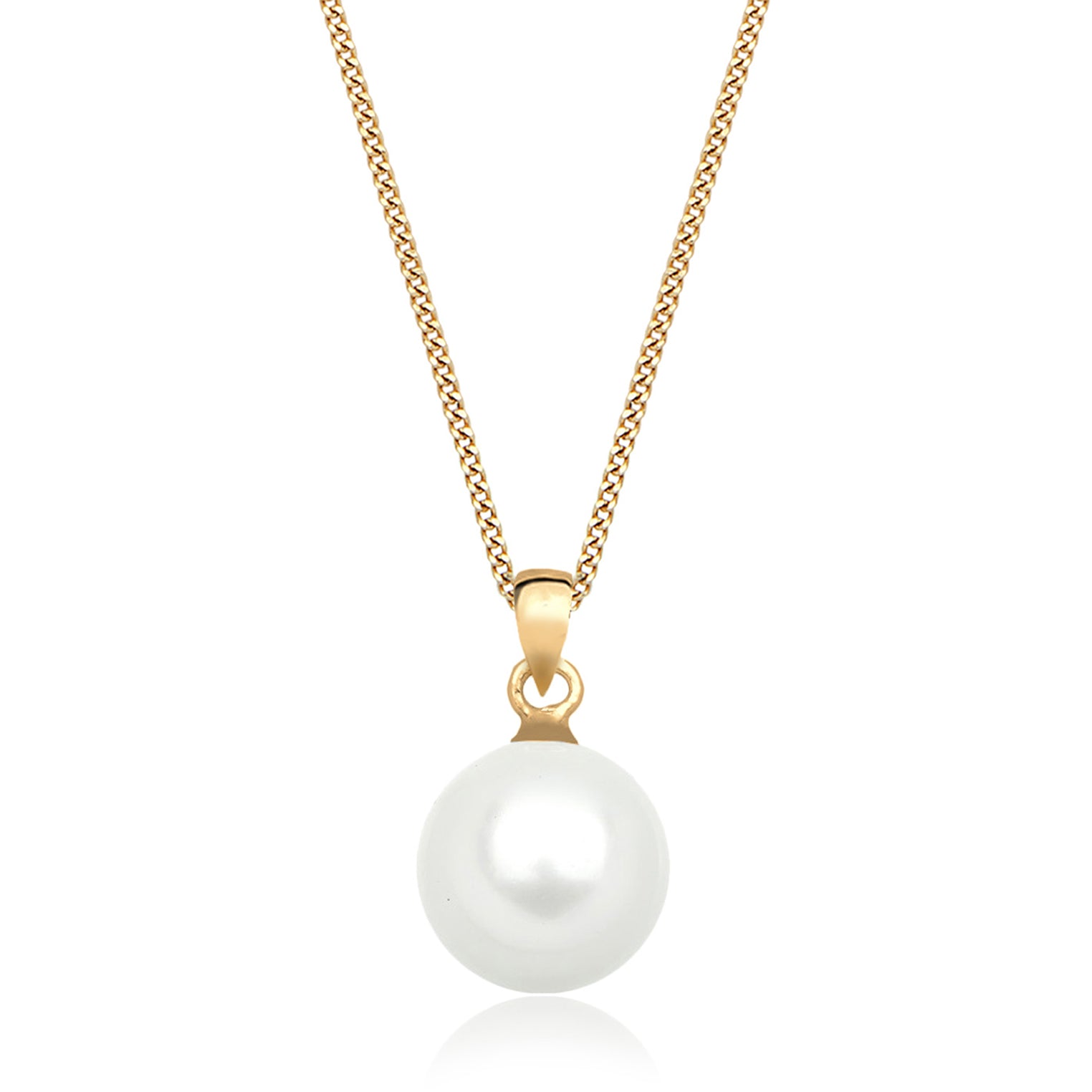 Gold - Elli PREMIUM | Halskette | Perle | 585 Gelbgold