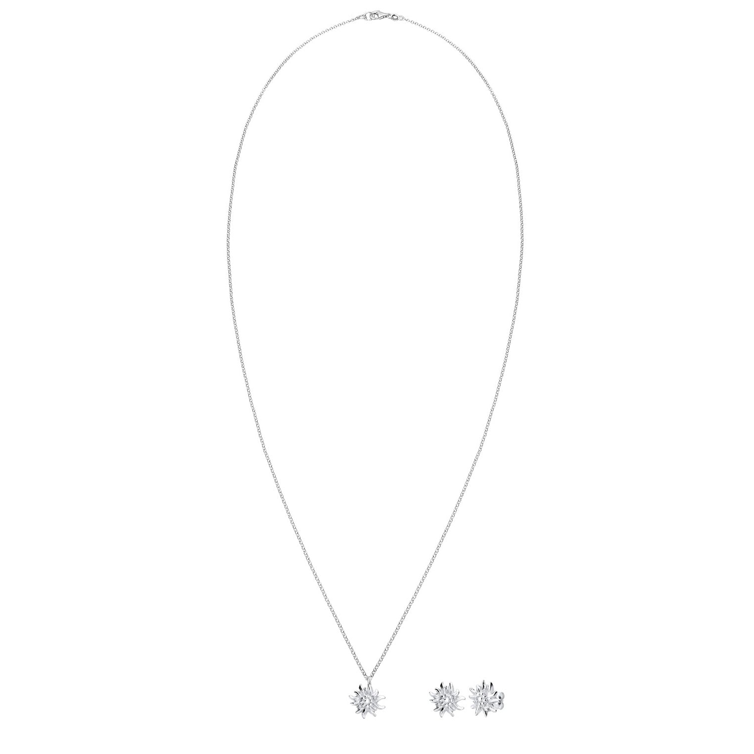 Silber - Elli | Schmuckset  Edelweiss | 925er Sterling Silber