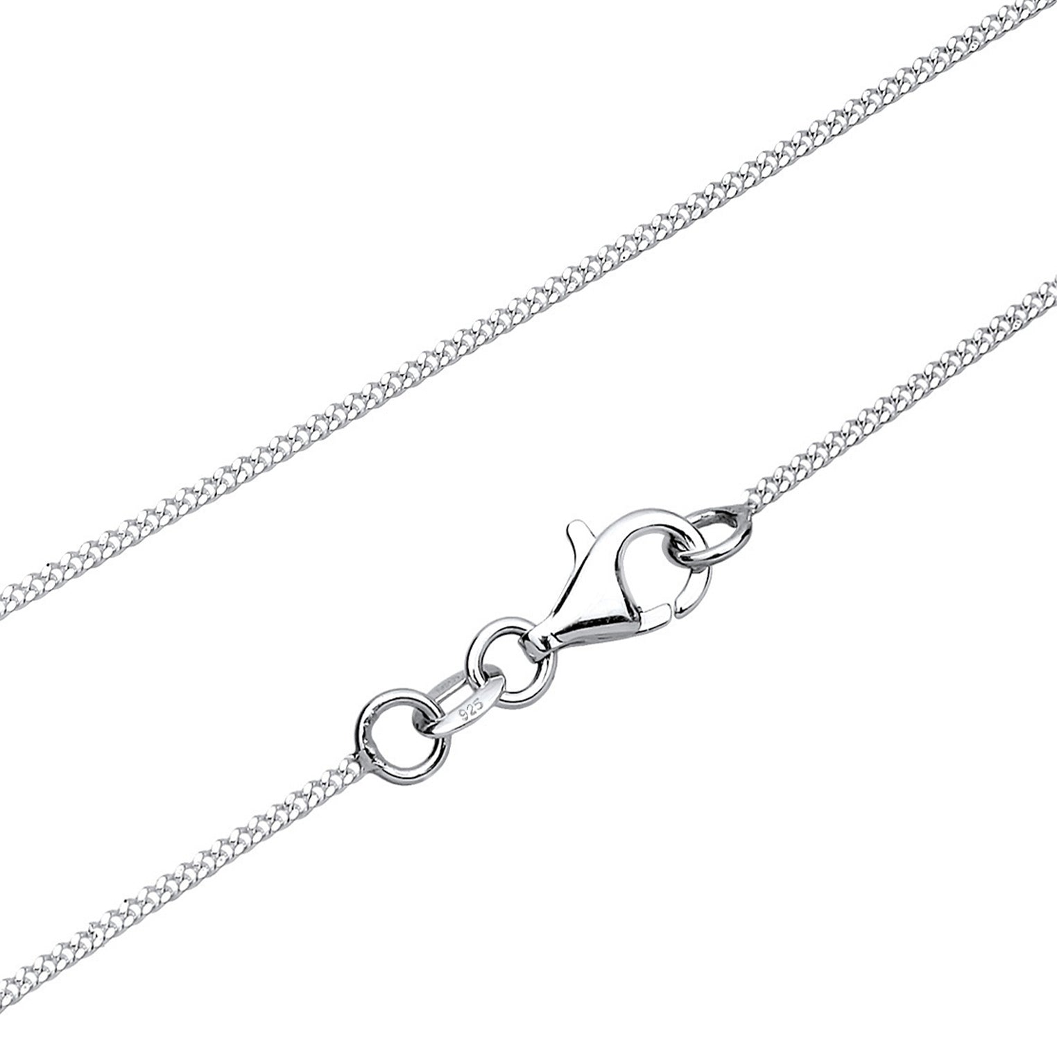 Weiß - Elli | Halskette Herz Anhänger | Zirkonia (Weiß) | 925er Sterling Silber