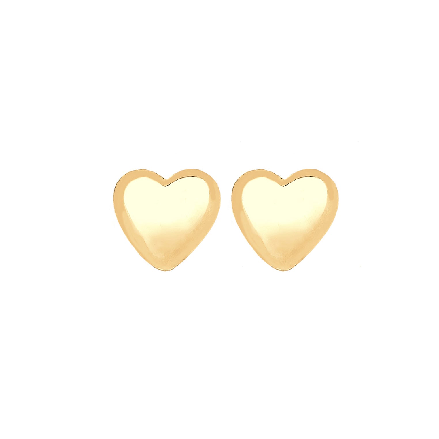Gold - Elli PREMIUM | Ohrstecker Herz | 585 Gelbgold