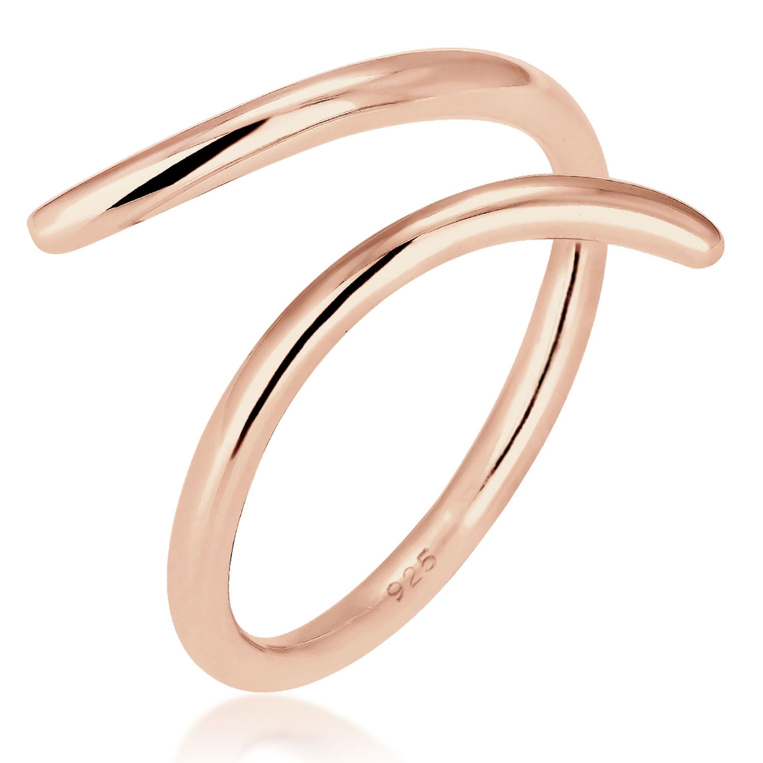 Roségold - Elli | Ring Geo | 925 Sterling Silber Rosegold
