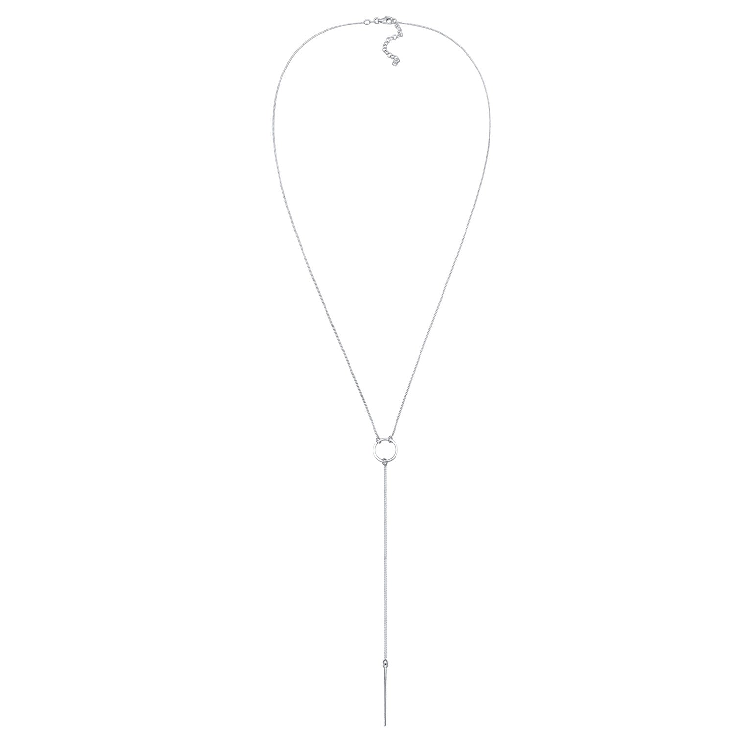 Silber - Elli | Y-Halskette Geo | 925er Sterling Silber