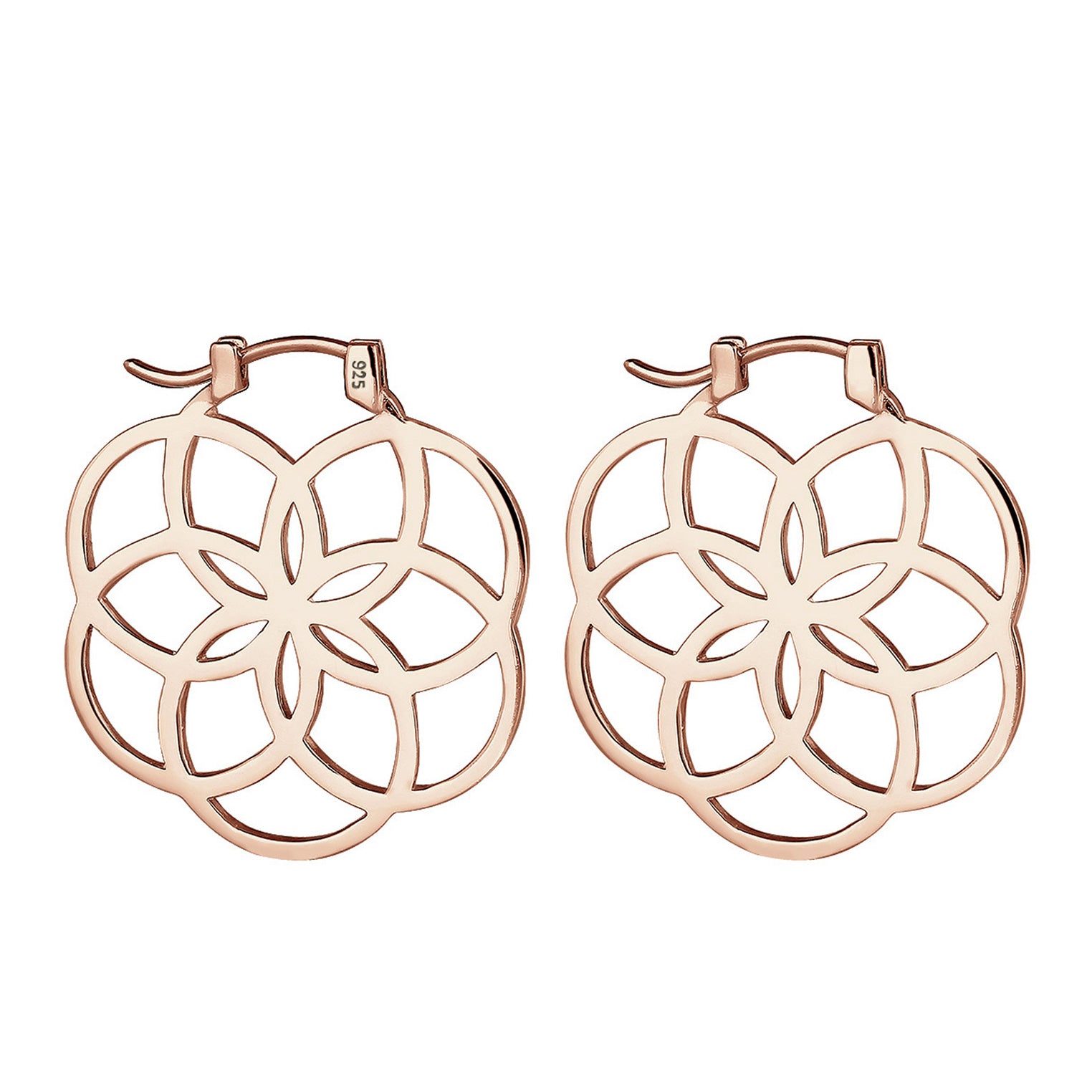 Roségold - Elli | Creole Ornament | 925 Sterling Silber Rosegold