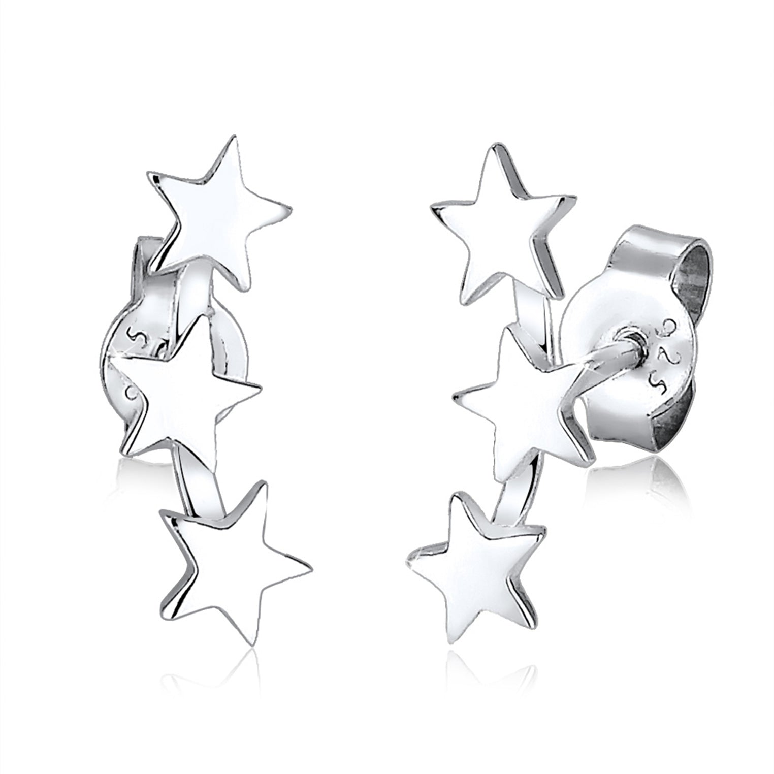 Silber - Elli | Ohrstecker Astro | 925er Sterling Silber