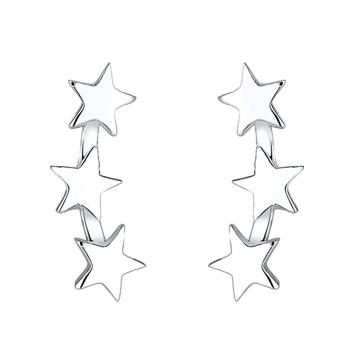 Silber - Elli | Ohrstecker Astro | 925er Sterling Silber