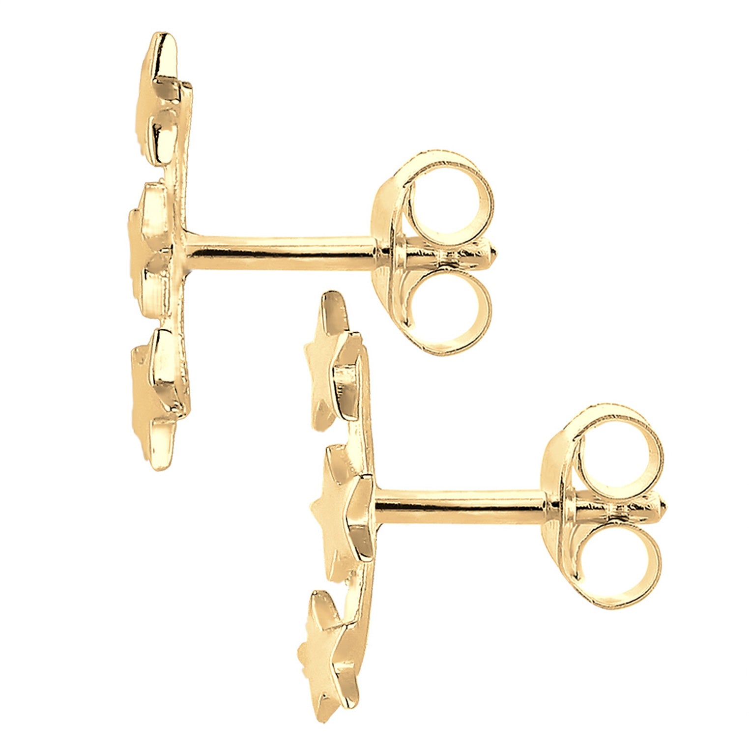 Gold - Elli | Ohrstecker Astro | 925 Sterling Silber vergoldet