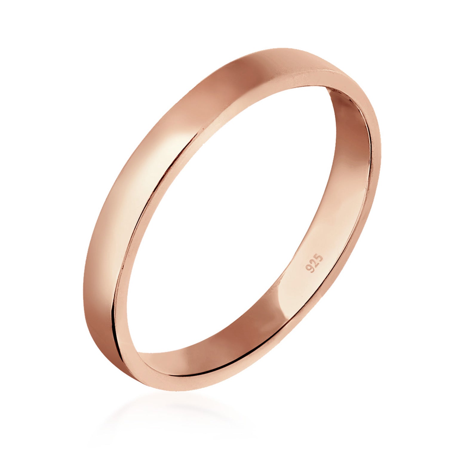 Roségold - Elli | Bandring | 925 Sterling Silber Rosegold