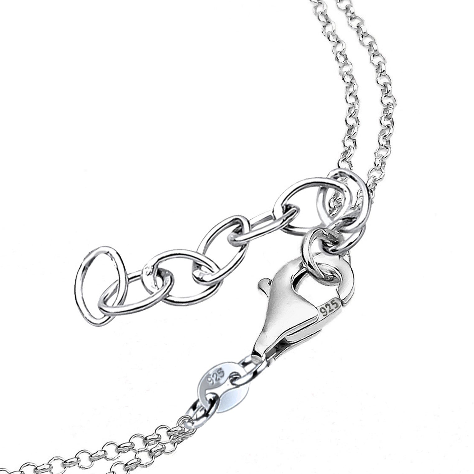 Silber - Elli | Armband Herz | Kristall (Weiß) | 925er Sterling Silber