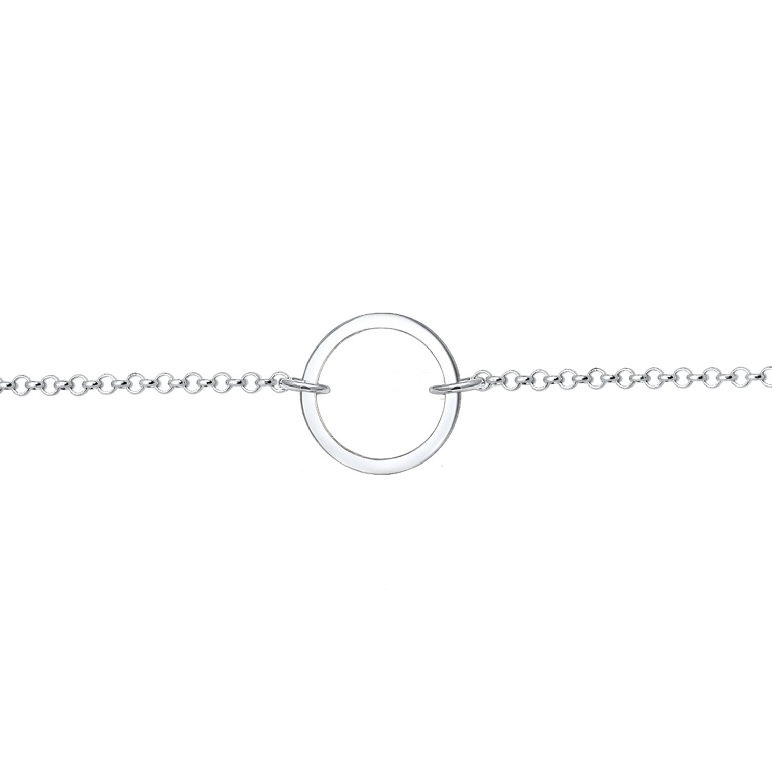 Silber - Elli | Choker Kreis Geo | 925er Sterling Silber